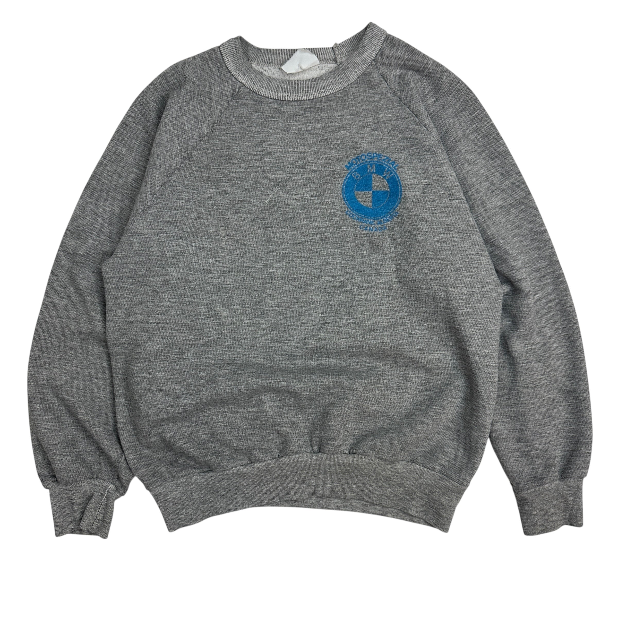 Vintage BMW Motorsports Cochrane Motorcyle Crewneck Grey