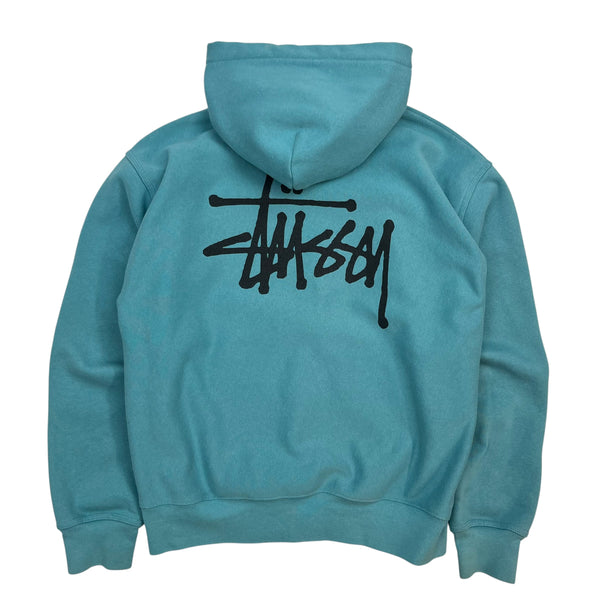Stussy Basic Zip Up Hoodie Teal
