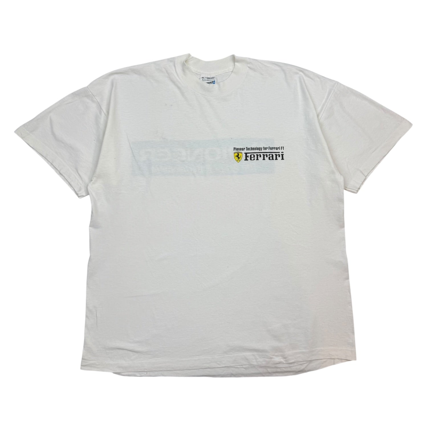 Vintage Ferrari Formula 1 Pioneer Technology Tee White