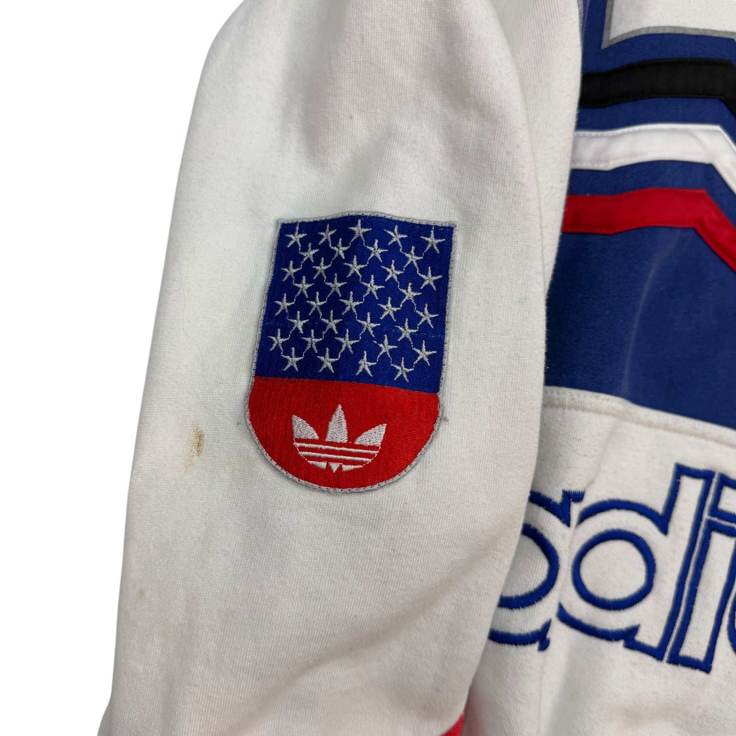 Vintage Adidas 1980 Olympic Winter Games Lake Placid Crewneck White