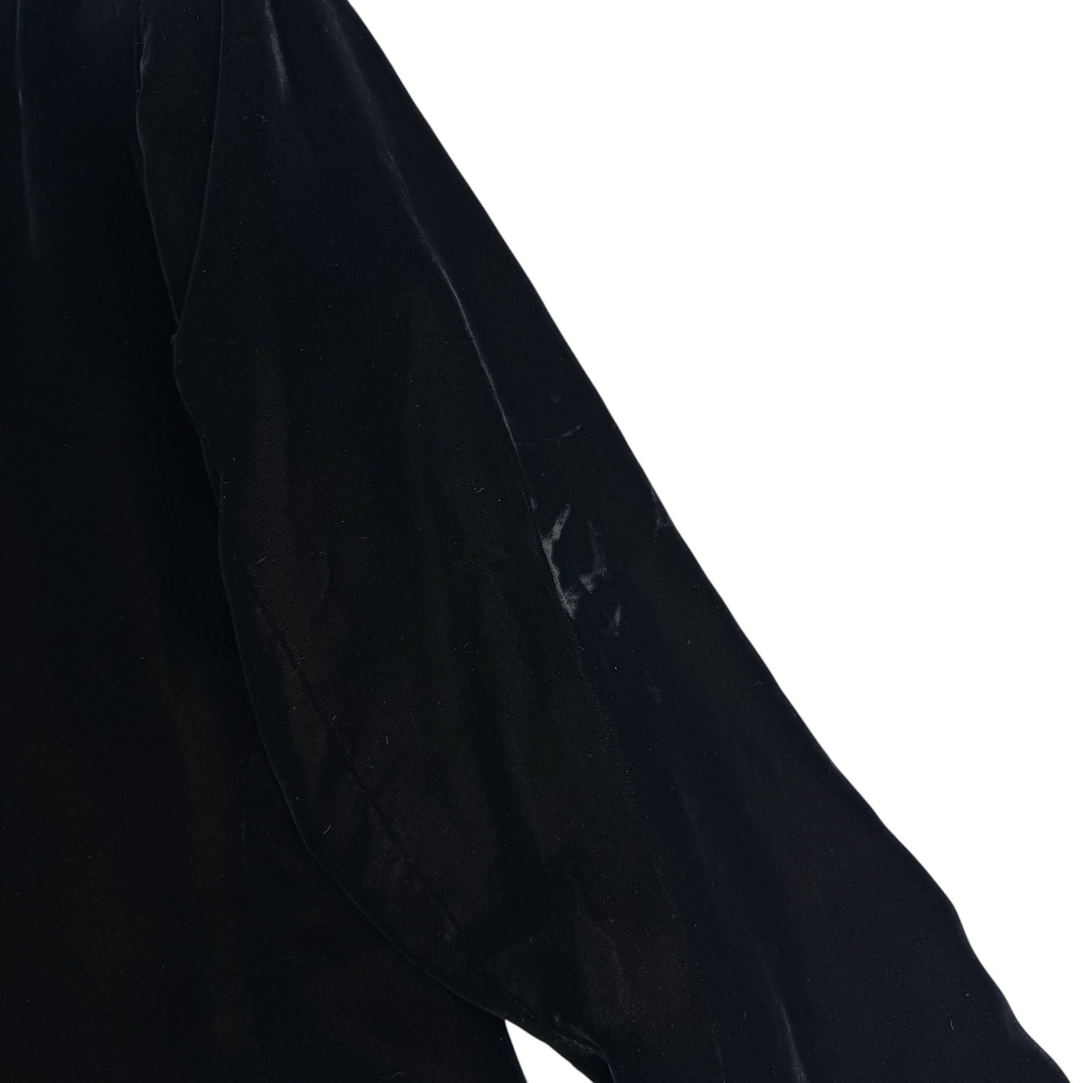 (W) 1980's Saint Laurent Rive Gauche Velvet Cocktail Dress Black