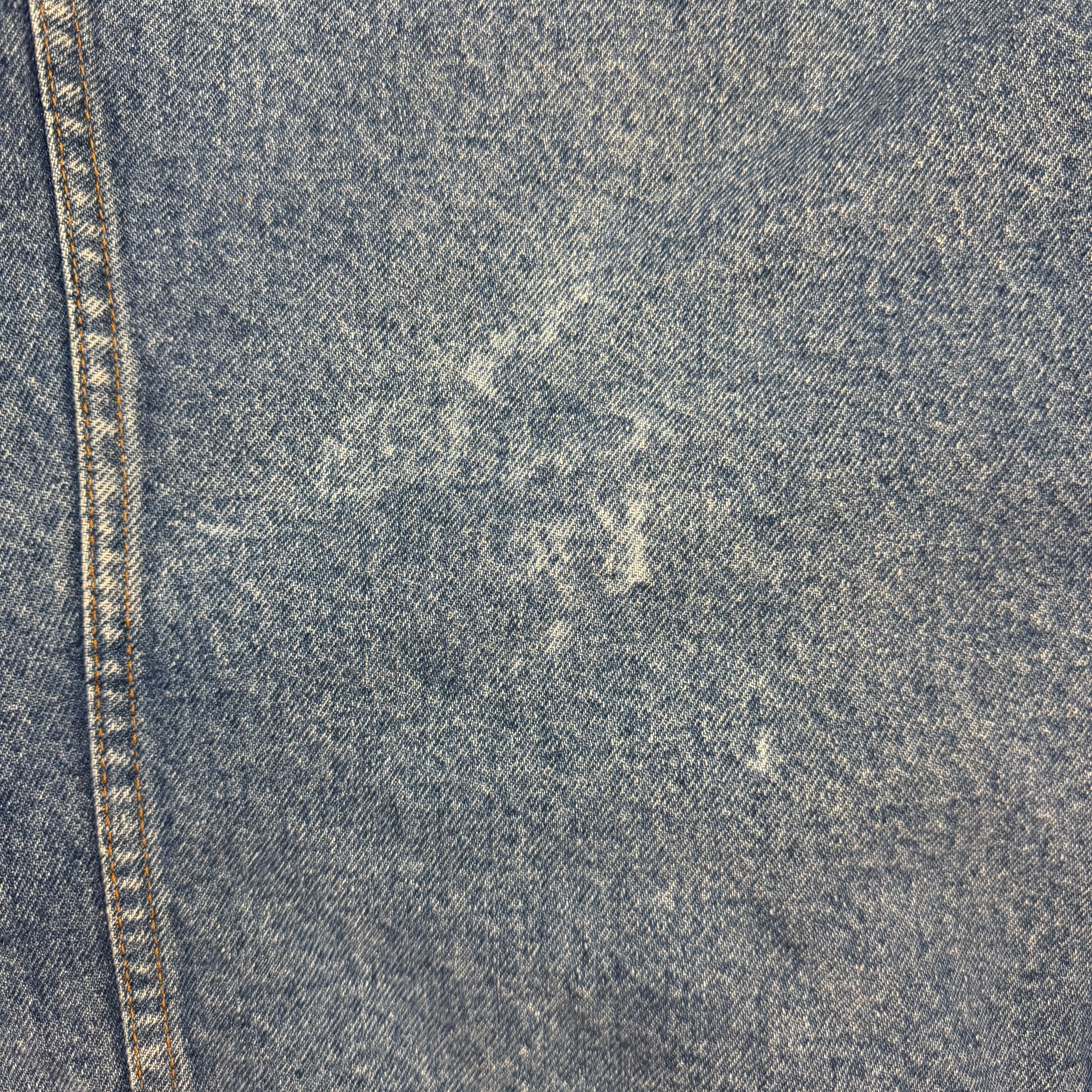 Vintage Stormrider Mustang Denim Trucker Jacket Blue