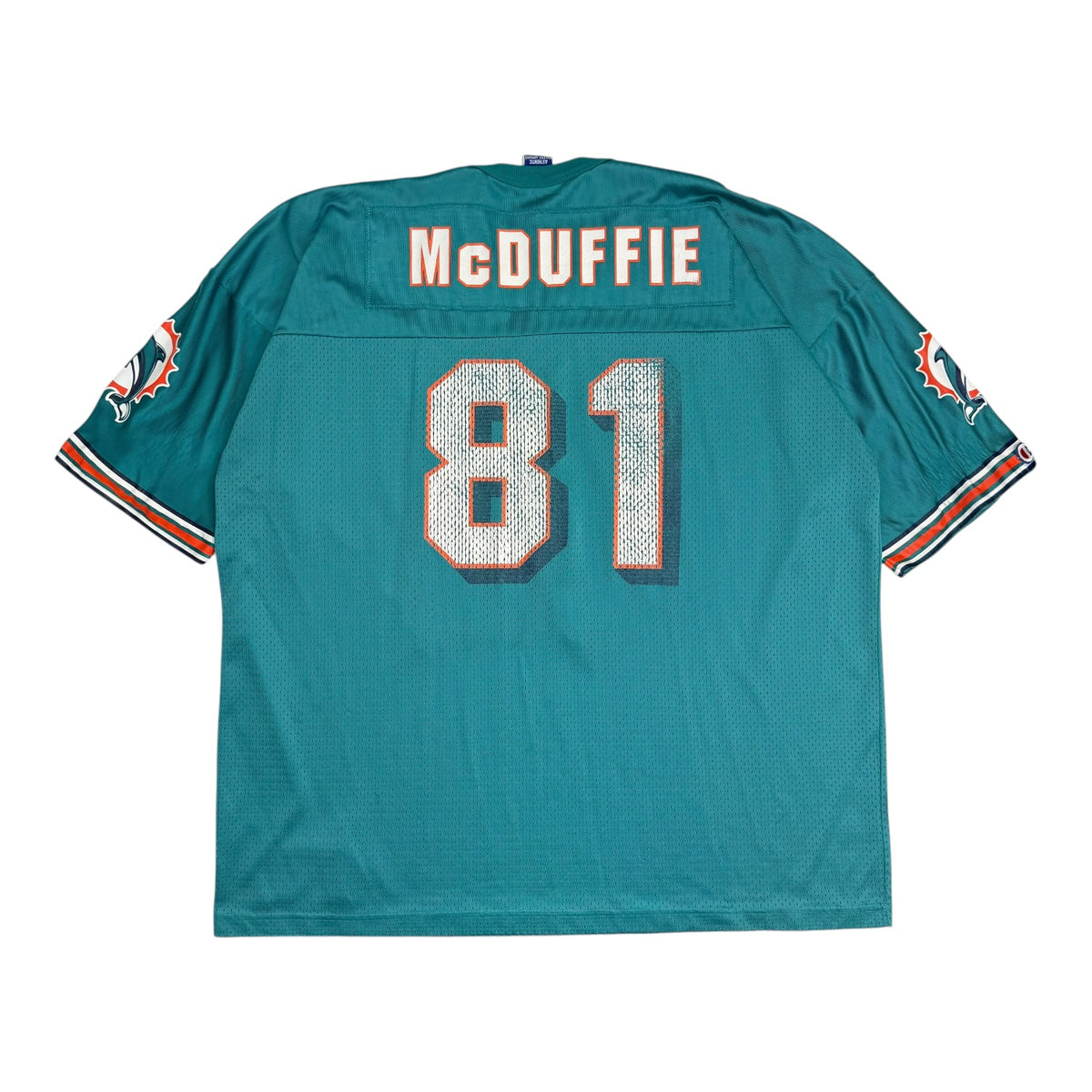 Vintage Champion Miami Dolphins O.J. McDuffie Home Jersey Teal