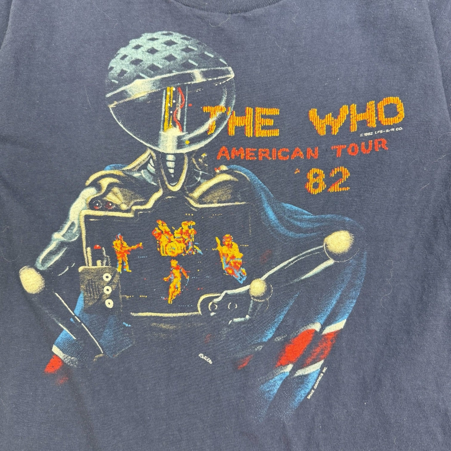 1982 The Who American Tour Tee Blue