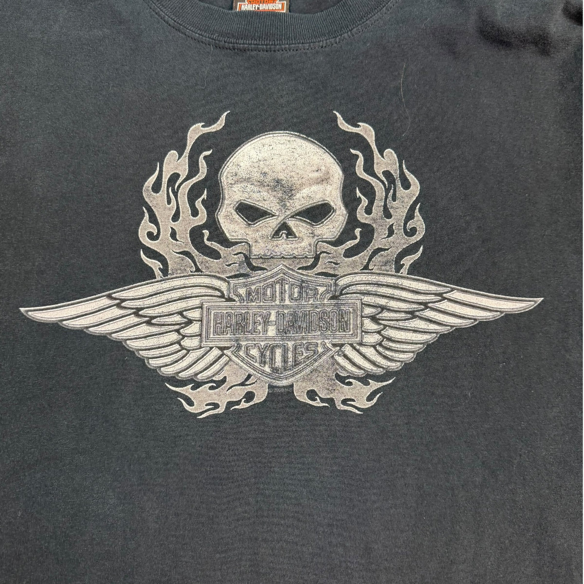 Vintage Harley Davidson Of Edmonton L/S Tee Black