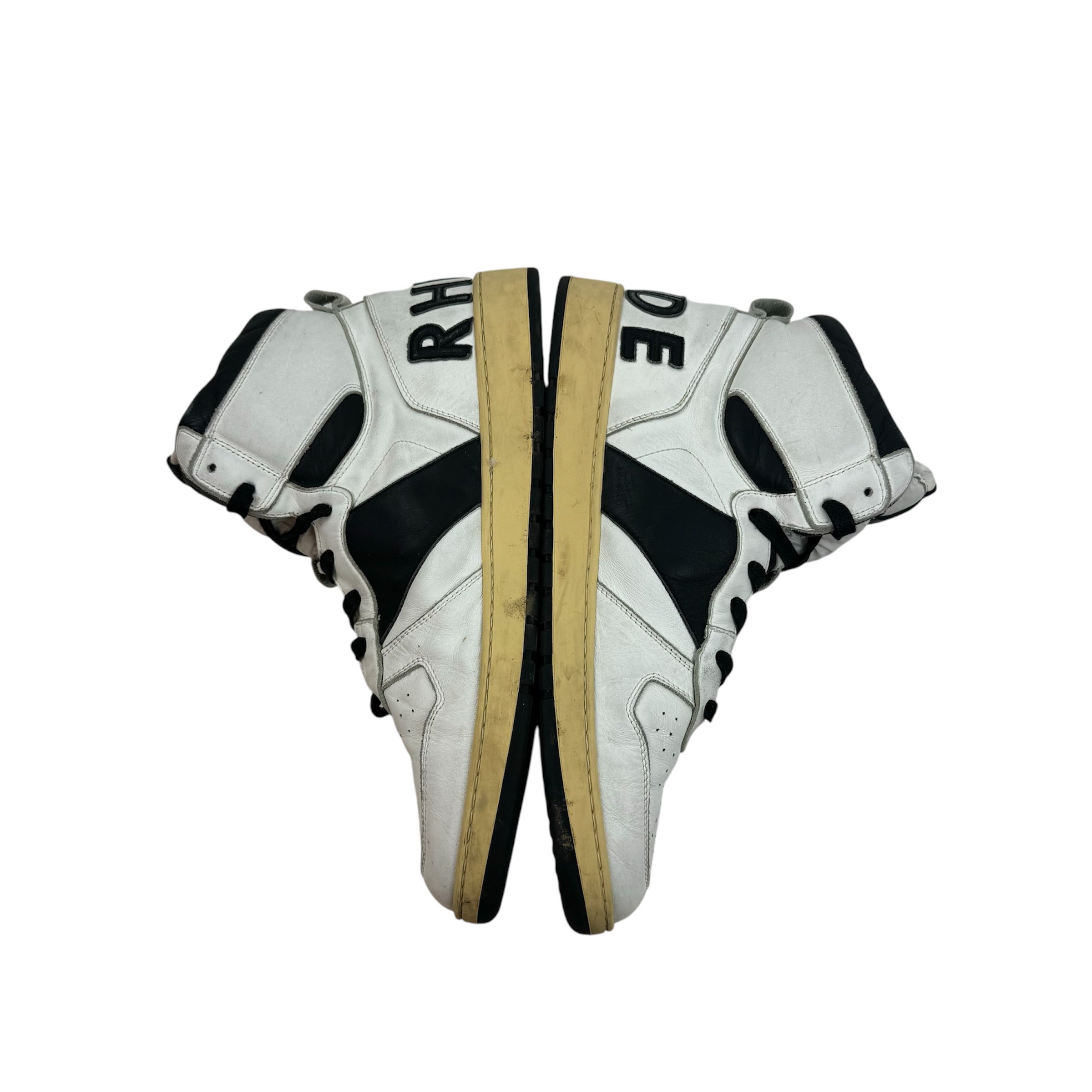 Rhude Rhecess Smooth High-Top Sneakers White (Used)