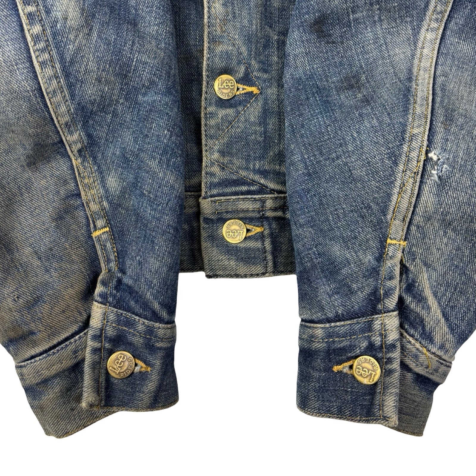 Vintage 70’s Lee Storm Rider Denim Trucker Jacket Dark Wash