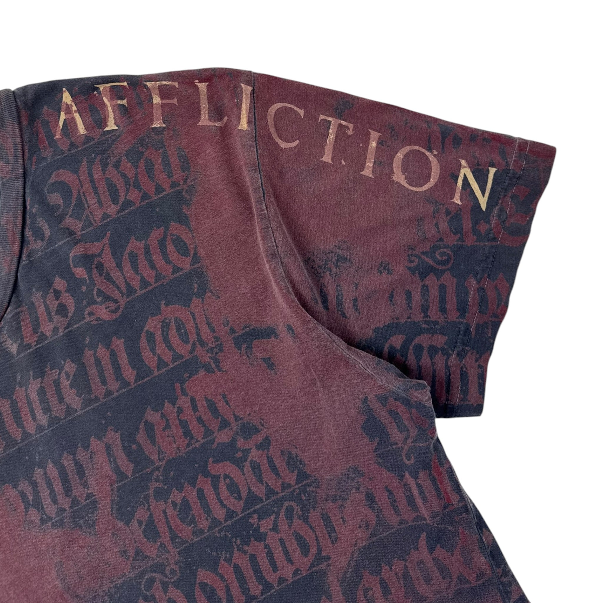 Vintage Affliction Reversible Cyber Angel Wings Emo T-Shirt