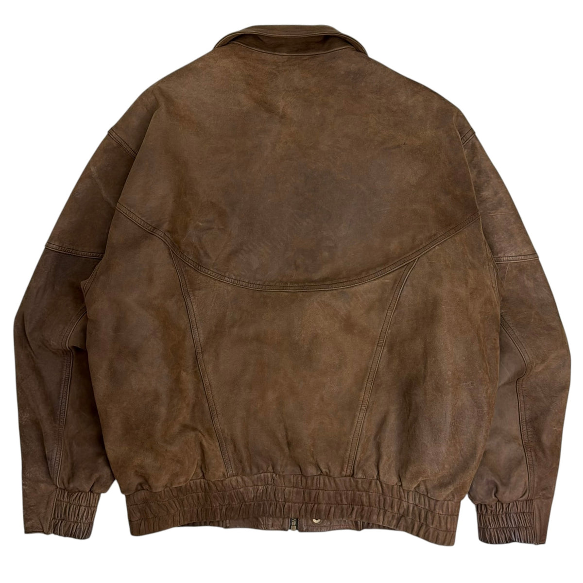 Vintage Mazda Boutique Suede Leather Jacket Brown