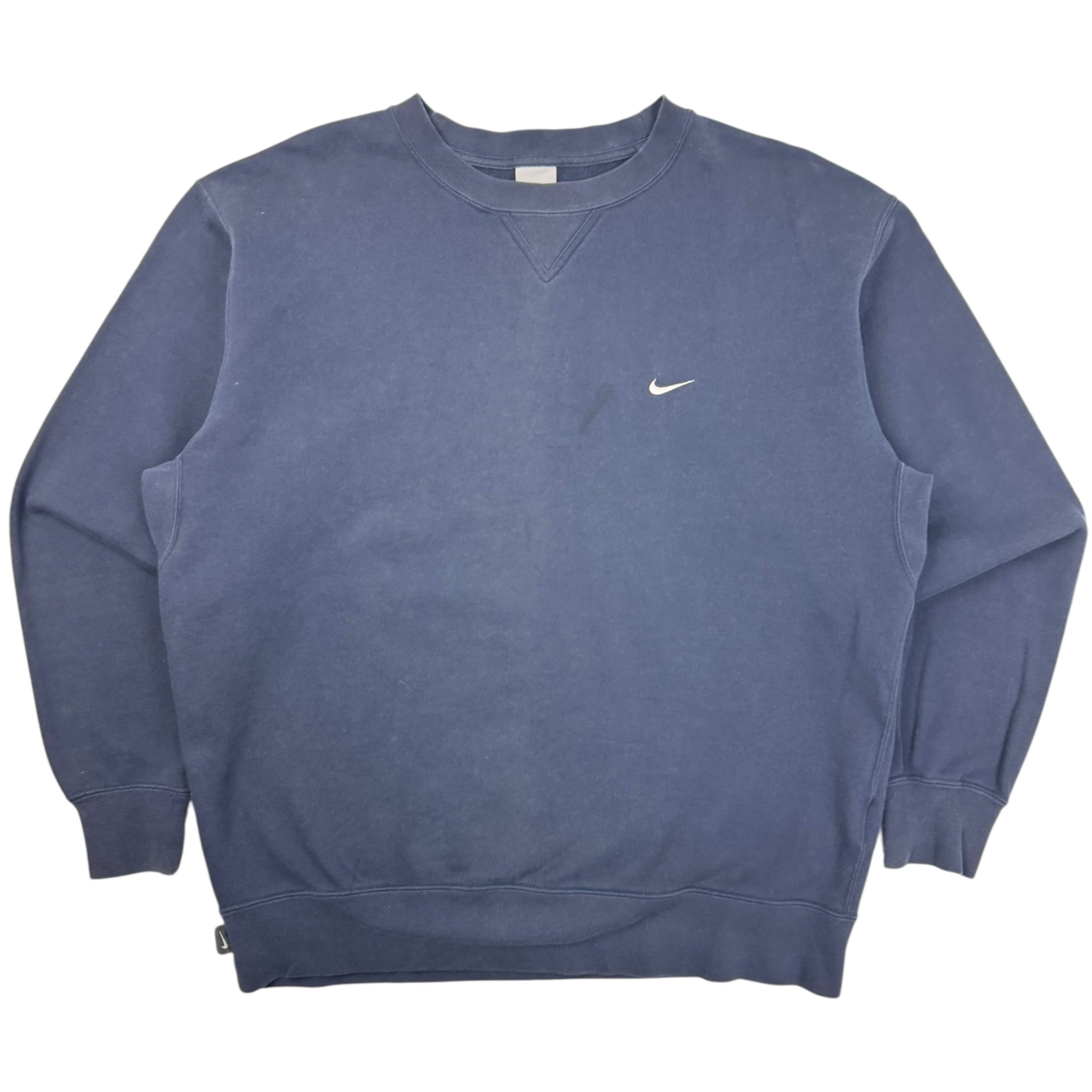 Y2K Nike Side Swoosh Crewneck Navy
