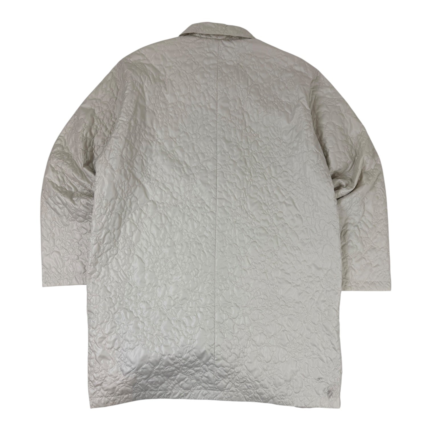 Stussy Ritters Long Quilted Jacket White