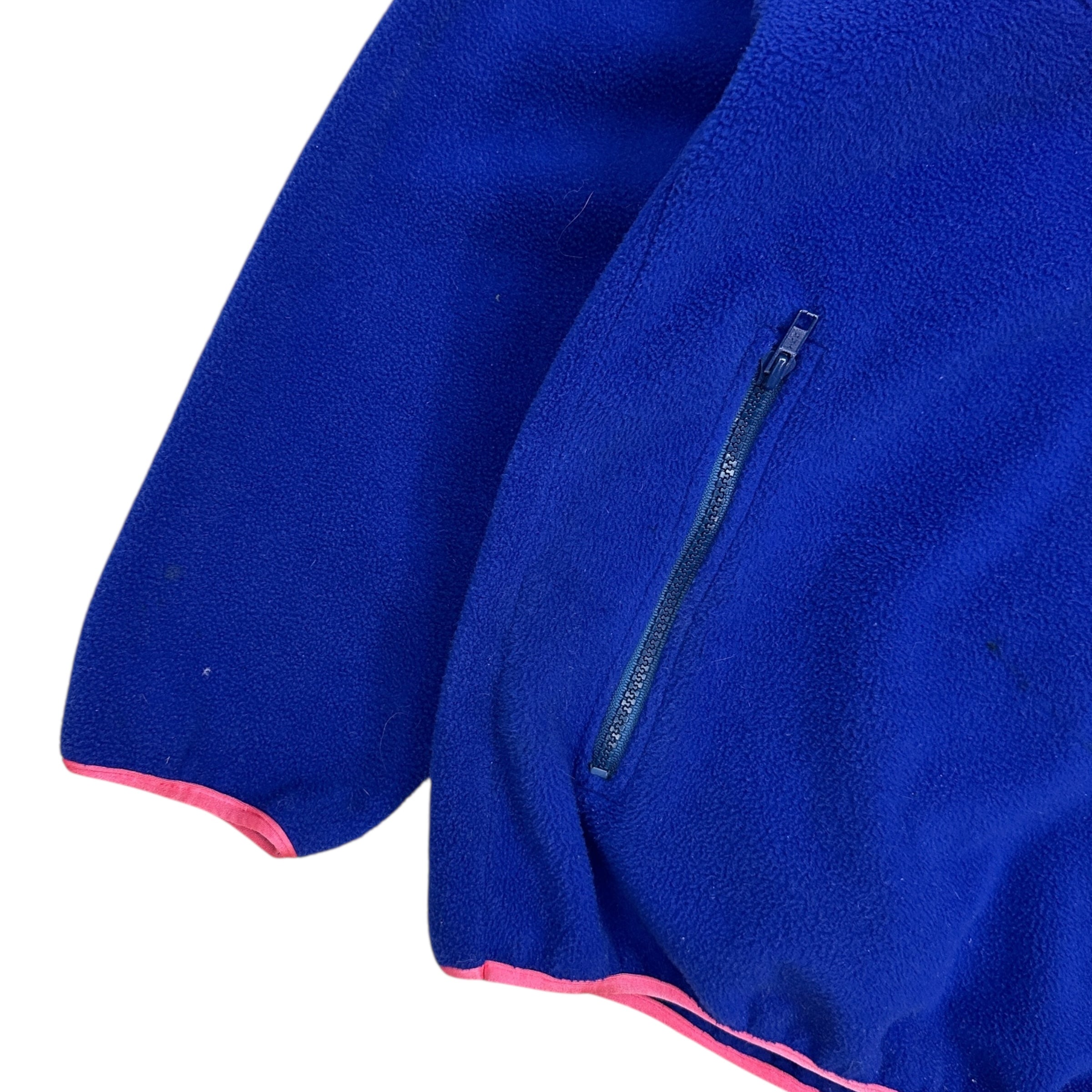 Vintage Nike 1/4 Zip Fleece Sweater Orange/Blue