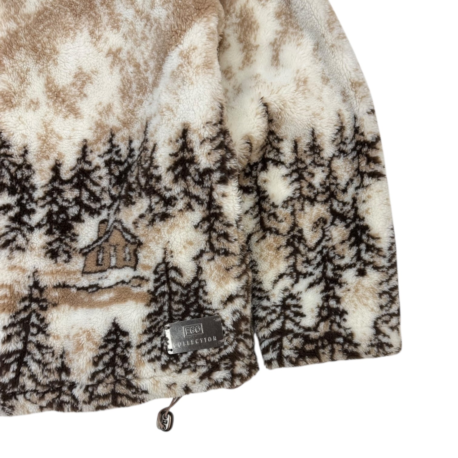 Vintage Mountain Fleece Jacket Brown