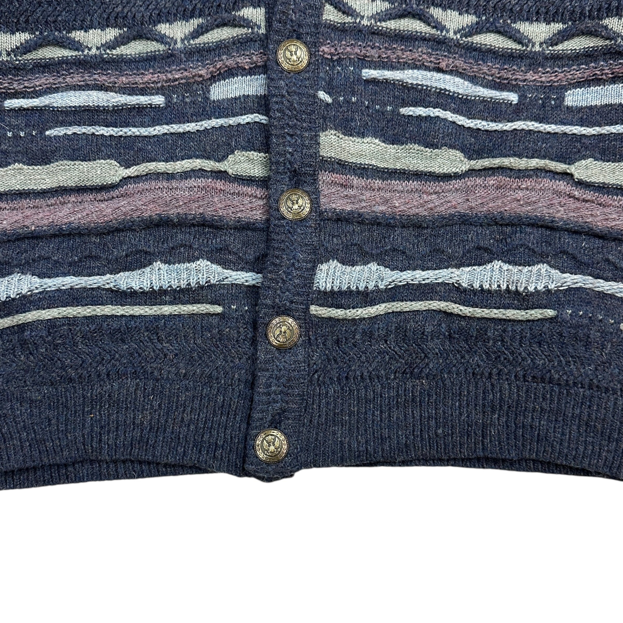 Vintage Laurent Cerrer 3D Knit Cardigan