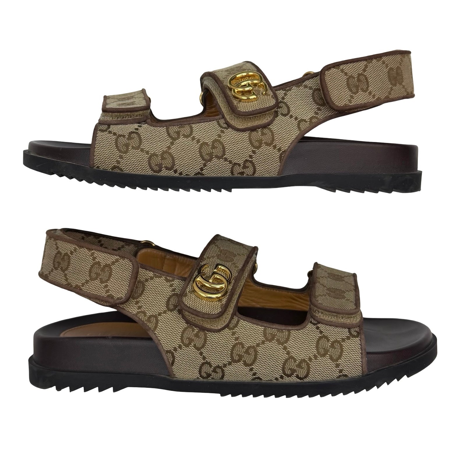 (W) Gucci Double G Sandal Beige (Used)
