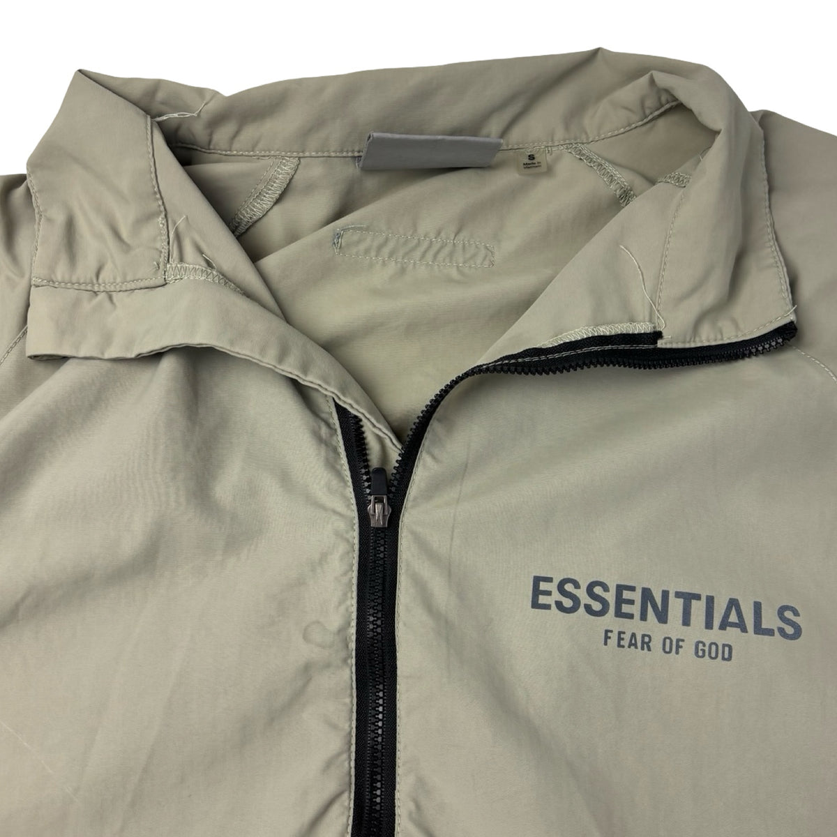 Fear of God Essentials Half-Zip Track Jacket Beige