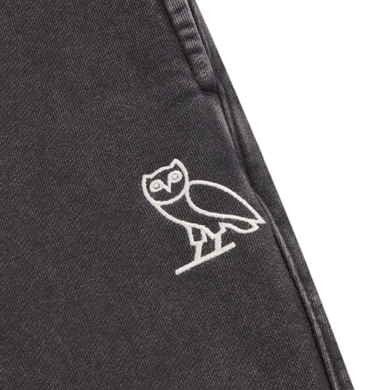 OVO Classic Logo Garment Dyed Sweatpants Black