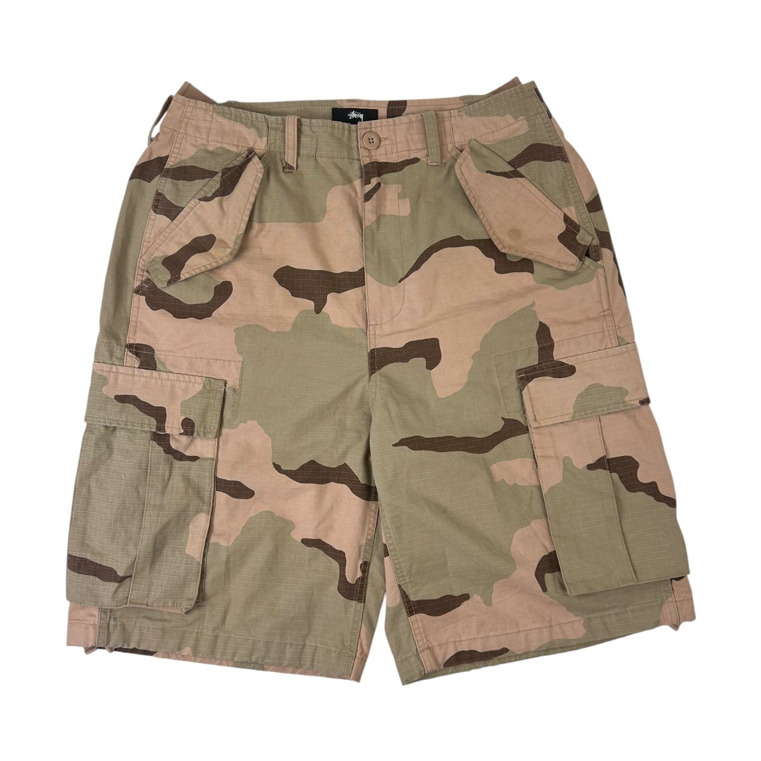 Stussy Ripstop Cargo Shorts Sand Camo