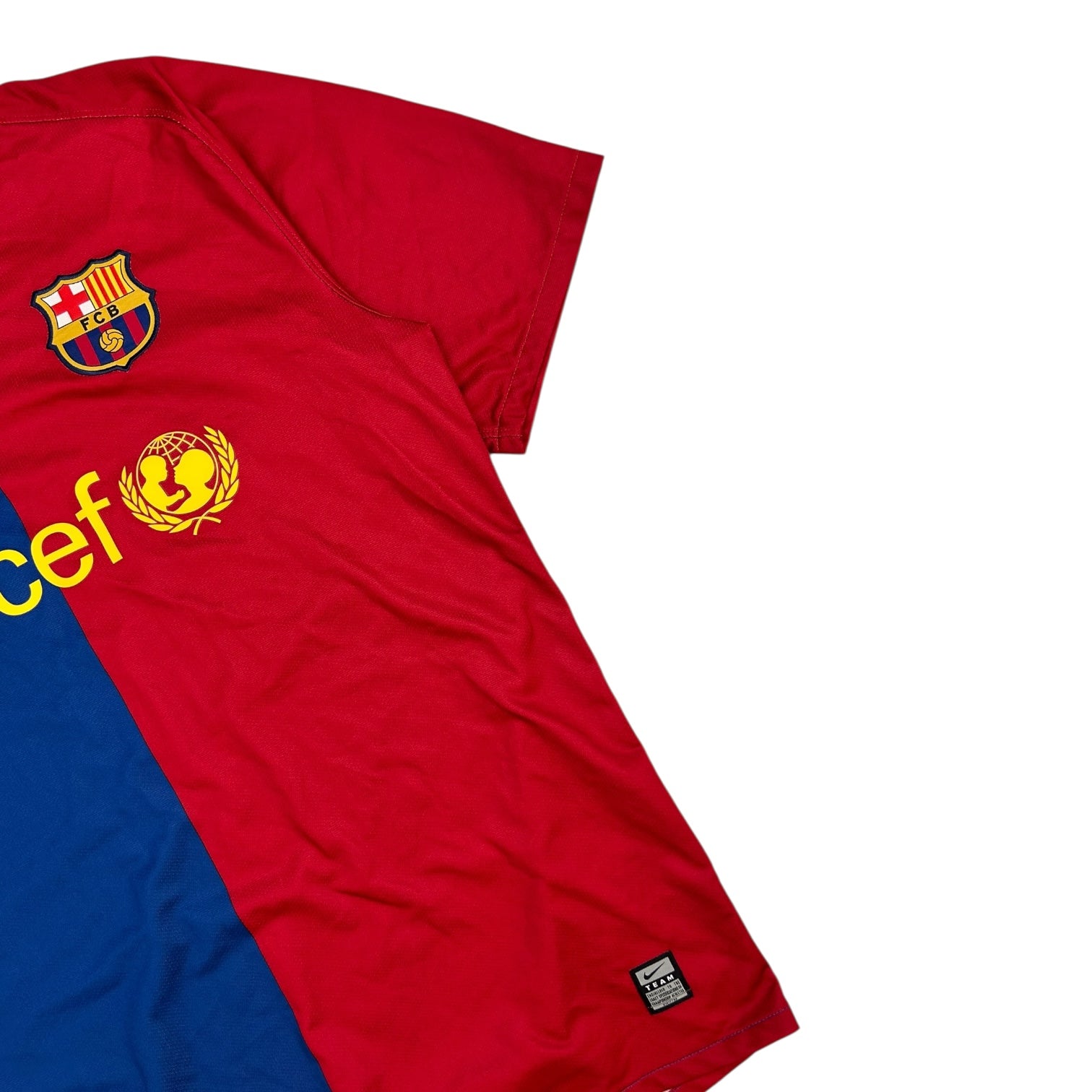 Vintage Nike Barcelona 2008-2009 Home Jersey Blue/Red
