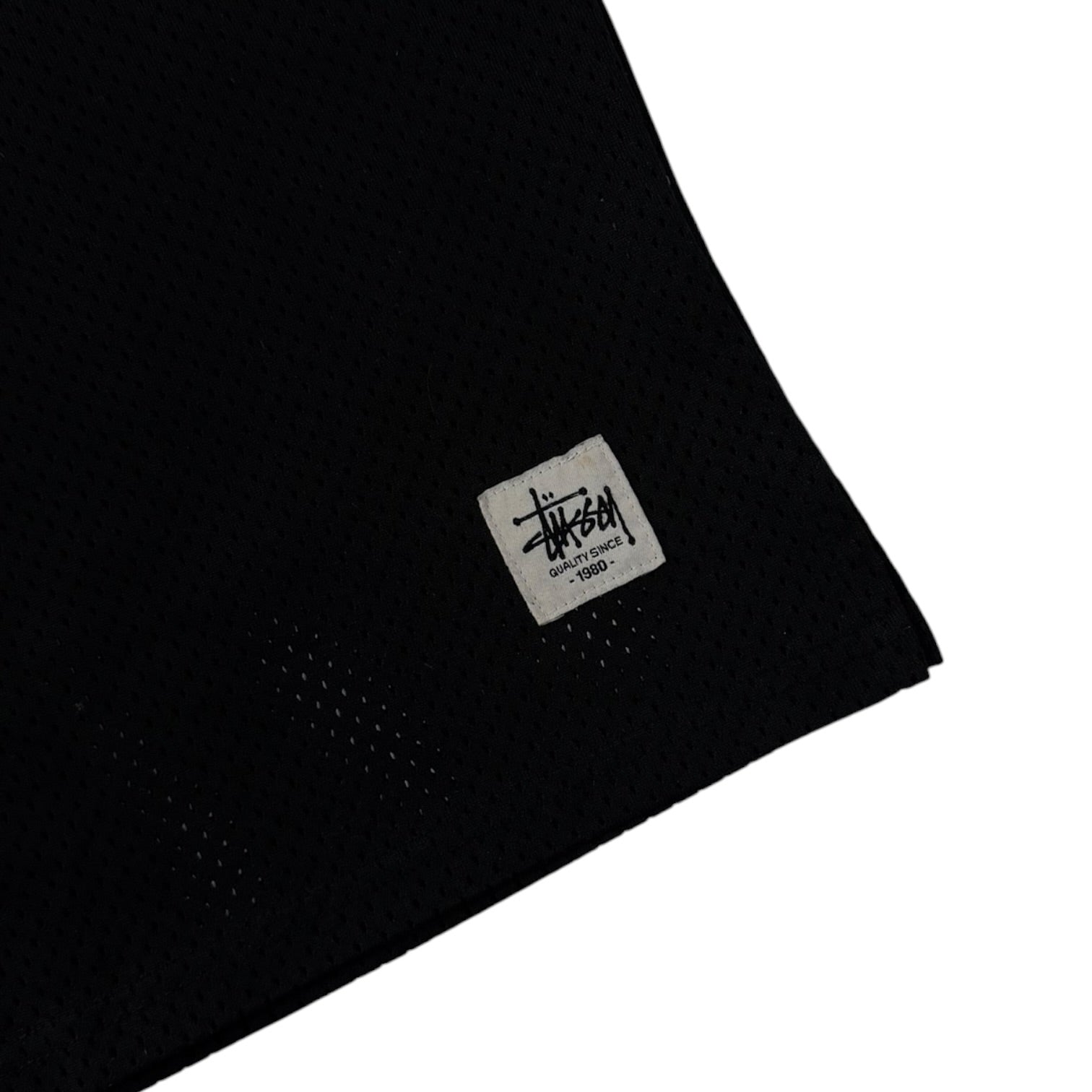 Stussy SS Logo Mesh Jersey Black