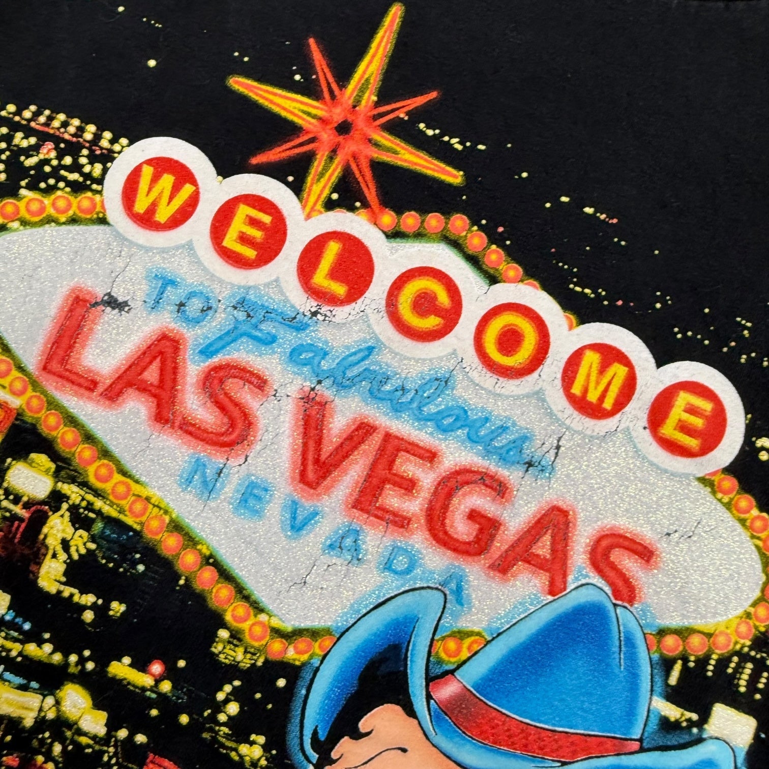 Vintage Betty Boop Las Vegas Tee Black