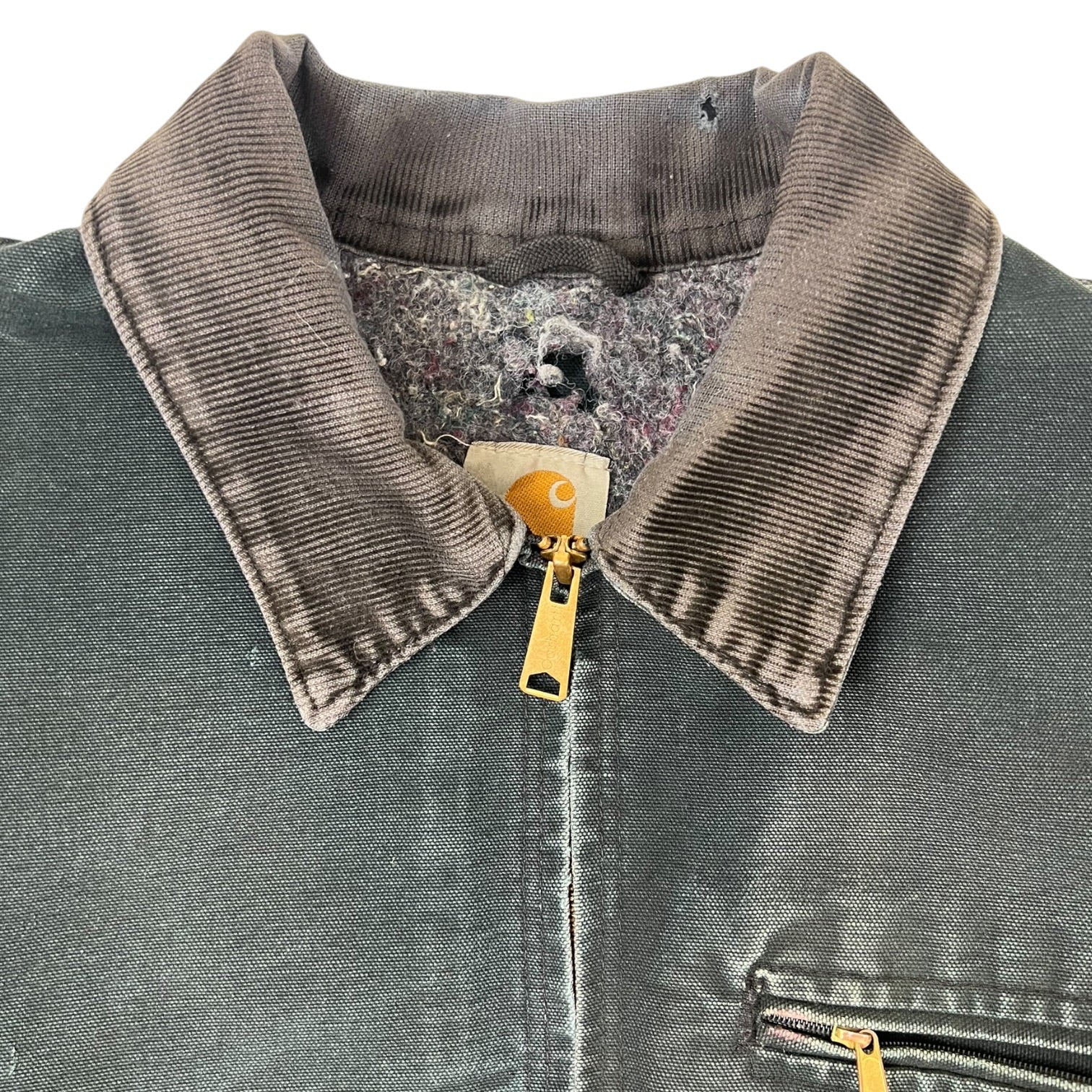 Vintage Distressed Carhartt Detroit Jacket Black