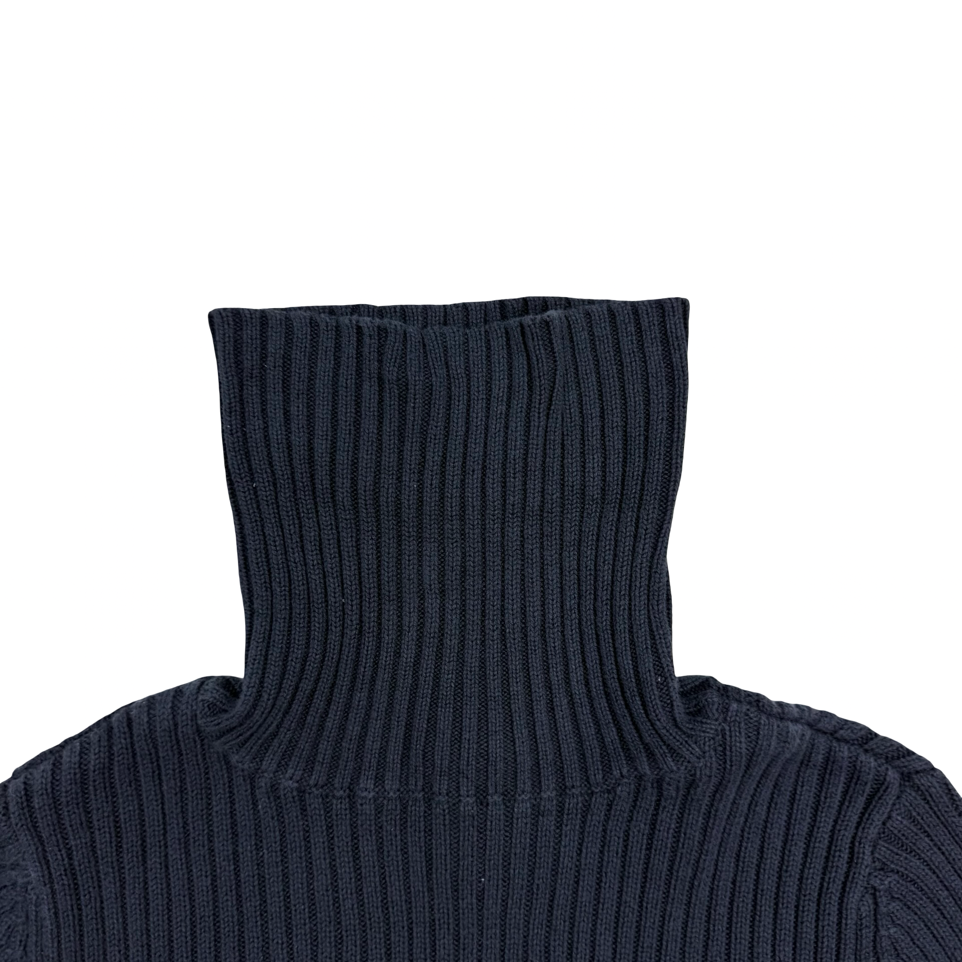 (W) Vintage Tommy Jeans Turtleneck Sweater Navy Blue