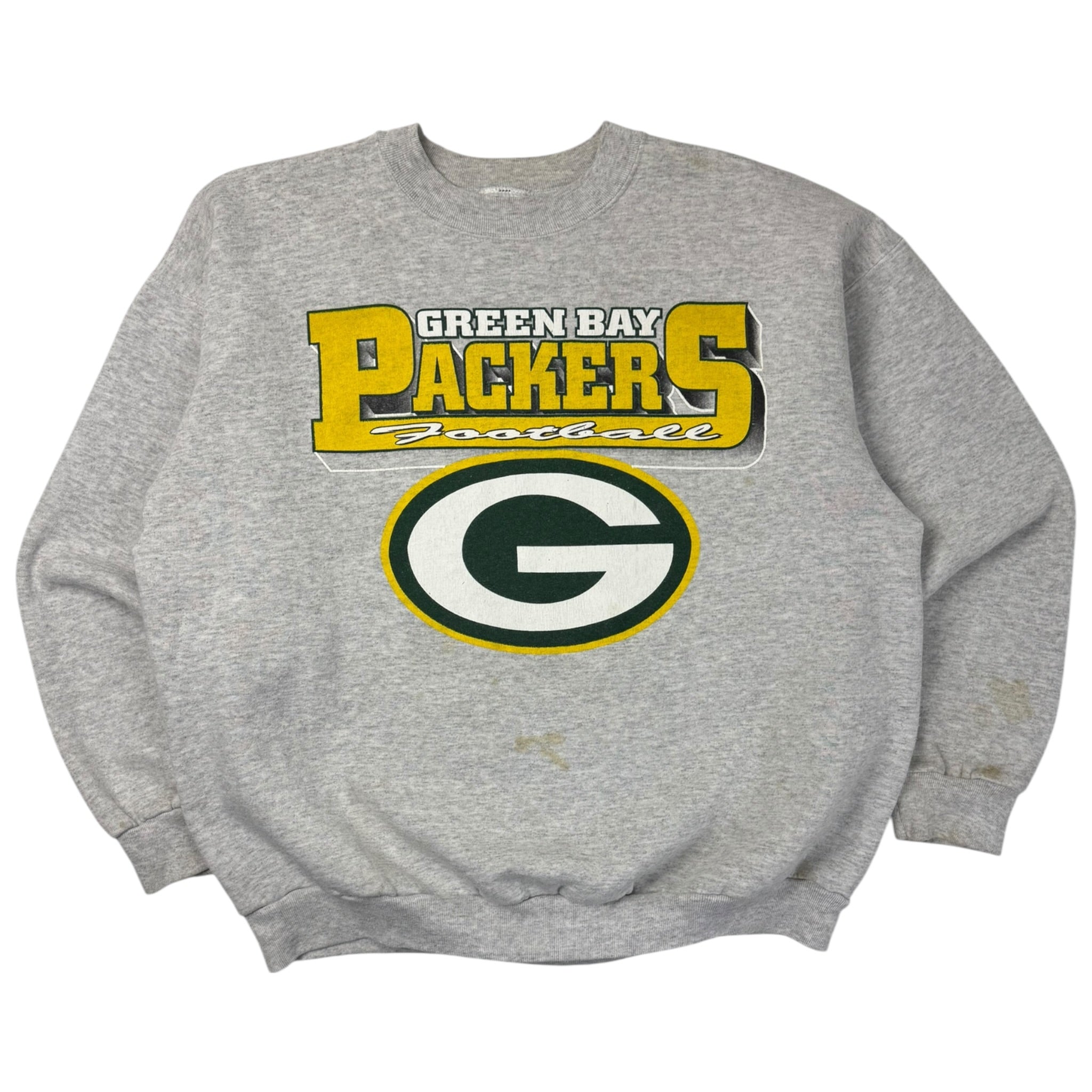 Vintage Green Bay Packers Crewneck Grey
