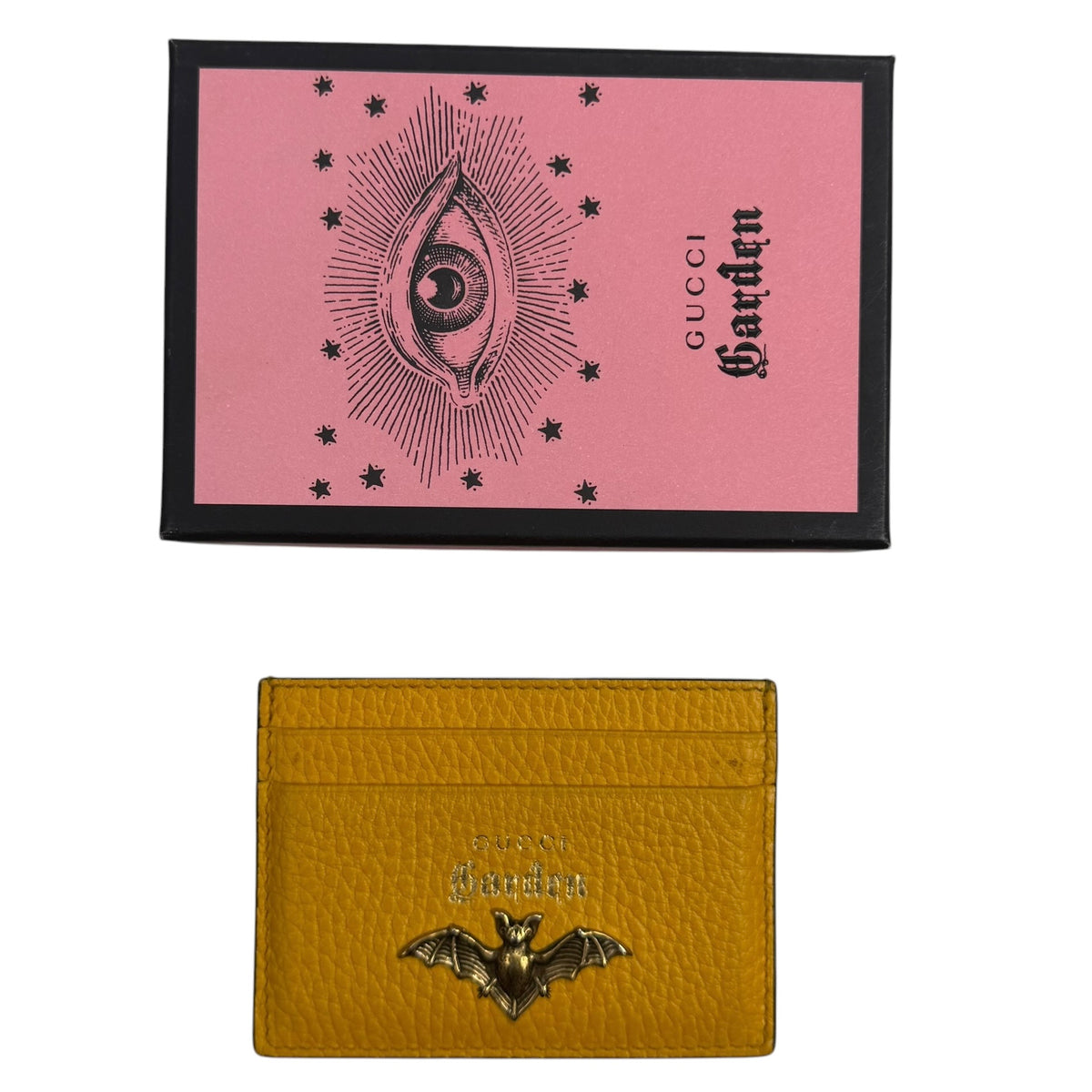 Gucci Garden Bat Card Holder Yellow