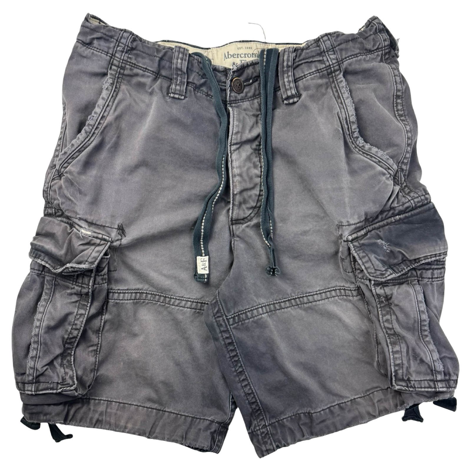 Vintage Abercrombie & Fitch Cargo Shorts Faded Navy