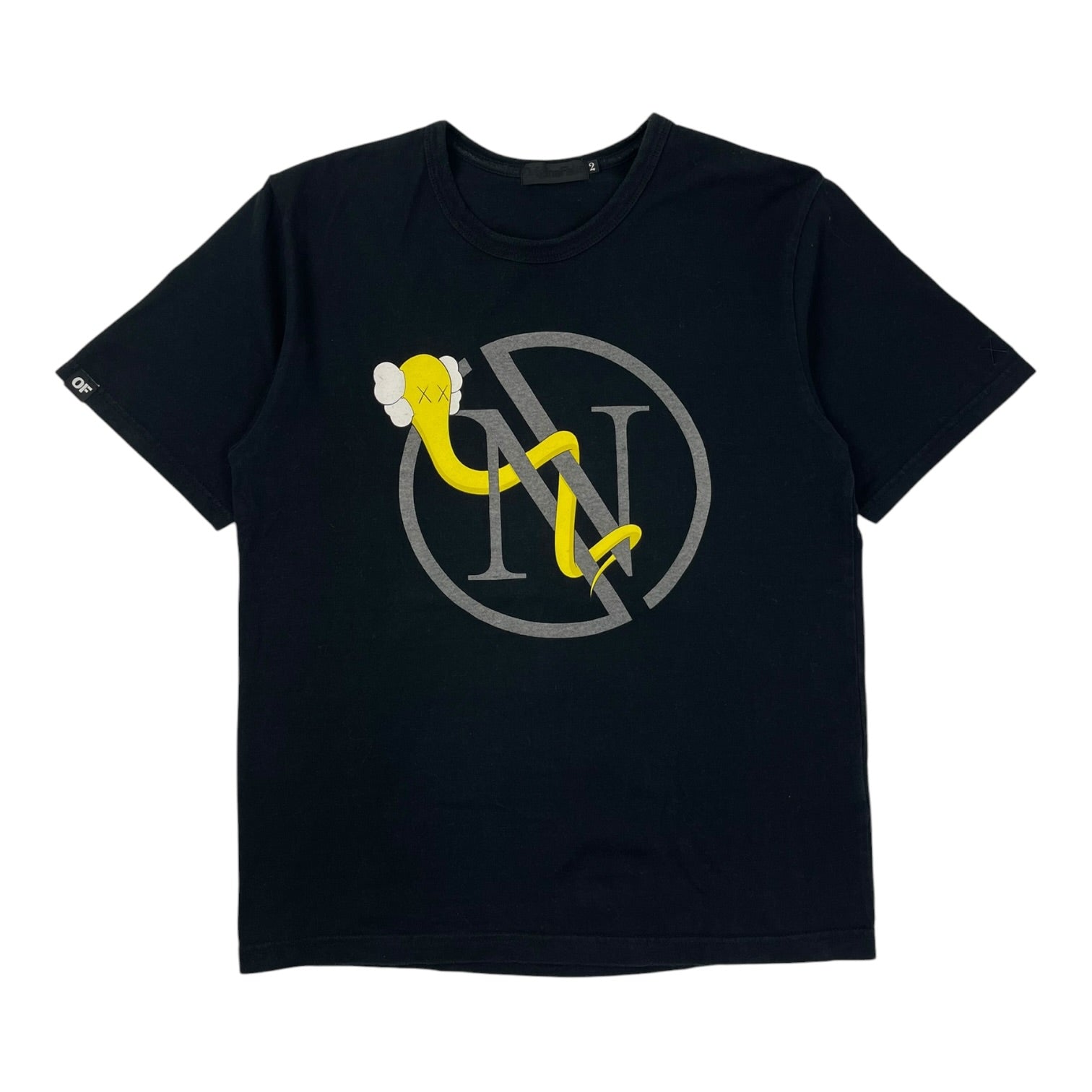OriginalFake x Kaws Bendy T-Shirt Black