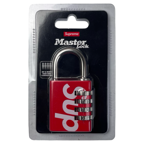 Supreme Masterlock Numeric Lock Red