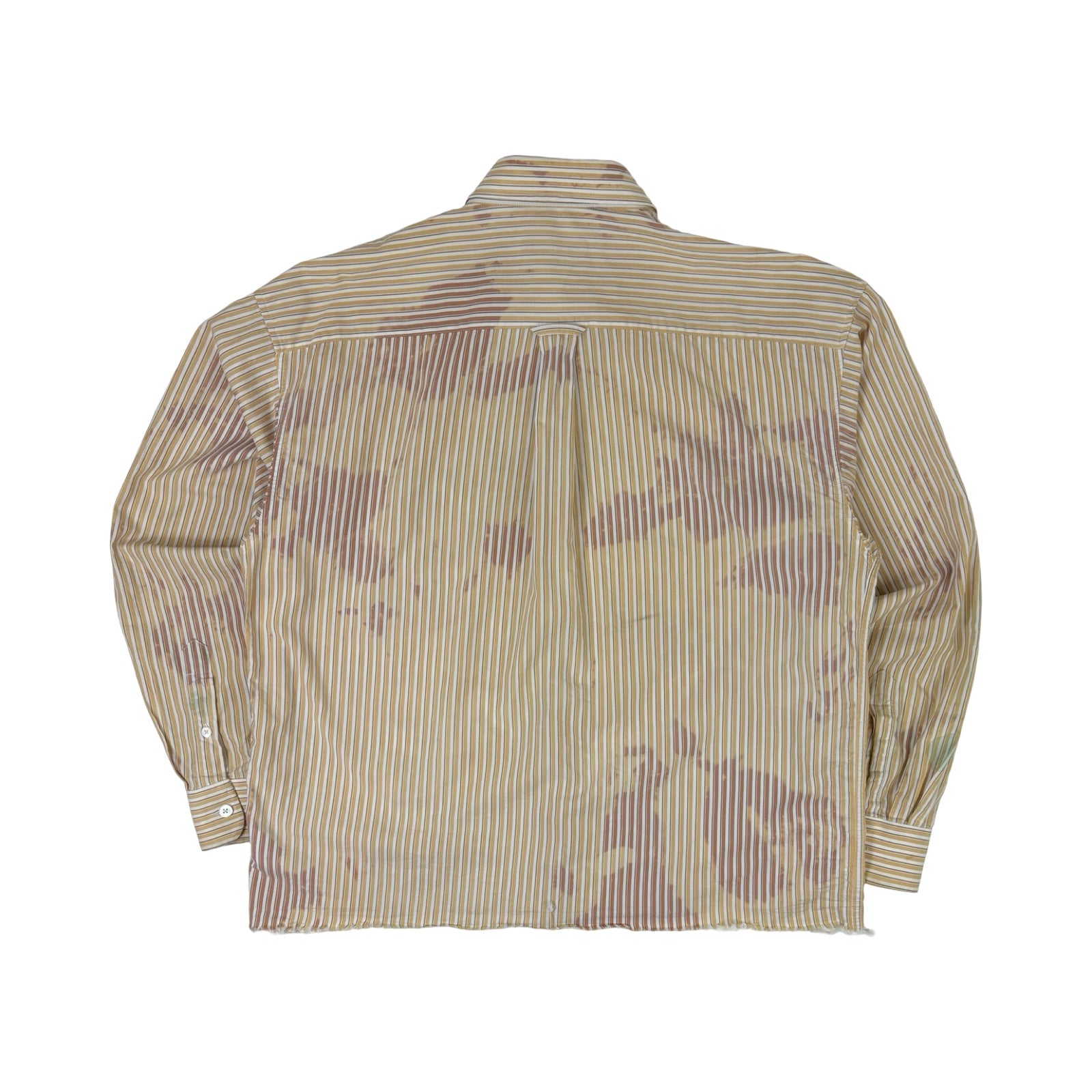 Stüssy Classic Bleached Long Sleeve Shirt Yellow