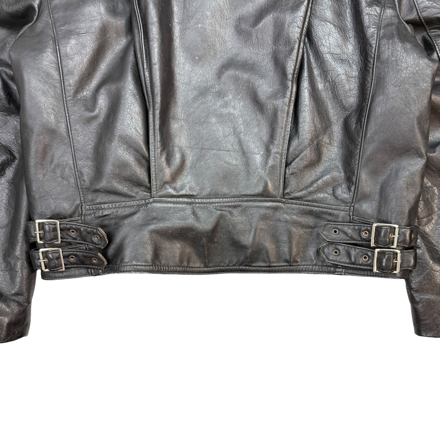 Vintage Rider Leather Jacket Black