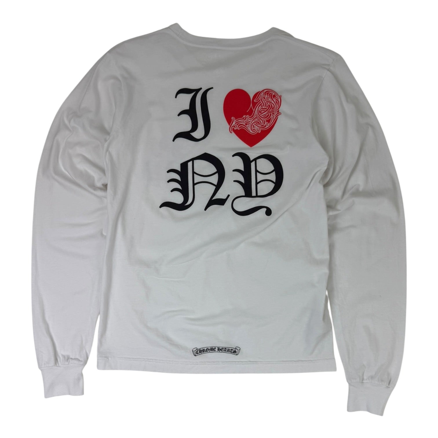 Chrome Hearts NYC Long Sleeve Shirt White