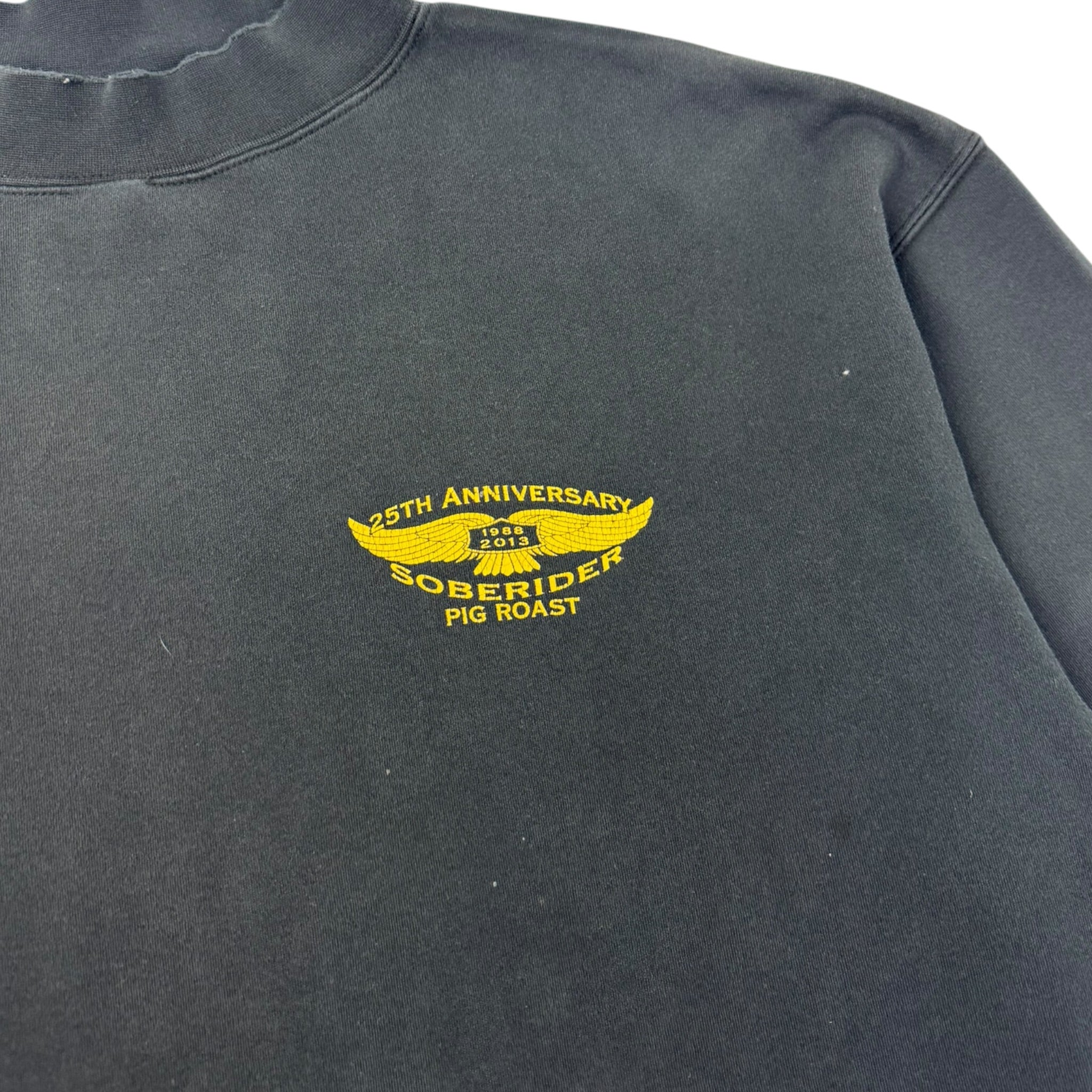 Y2K Soberrider Pig Roast Mock Neck Shirt/Sweater