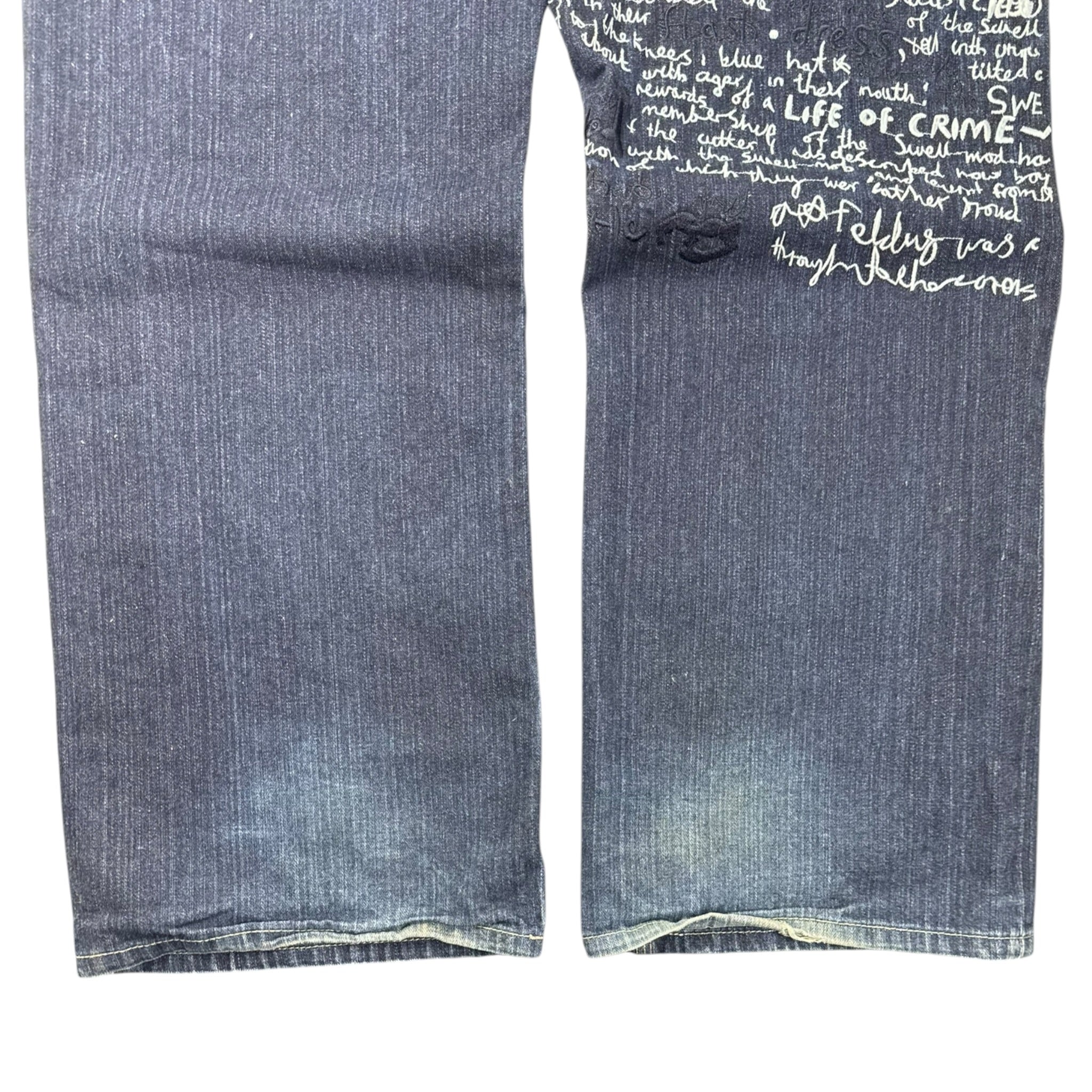 Vintage Y2K Artful Dodger Embroidered Denim