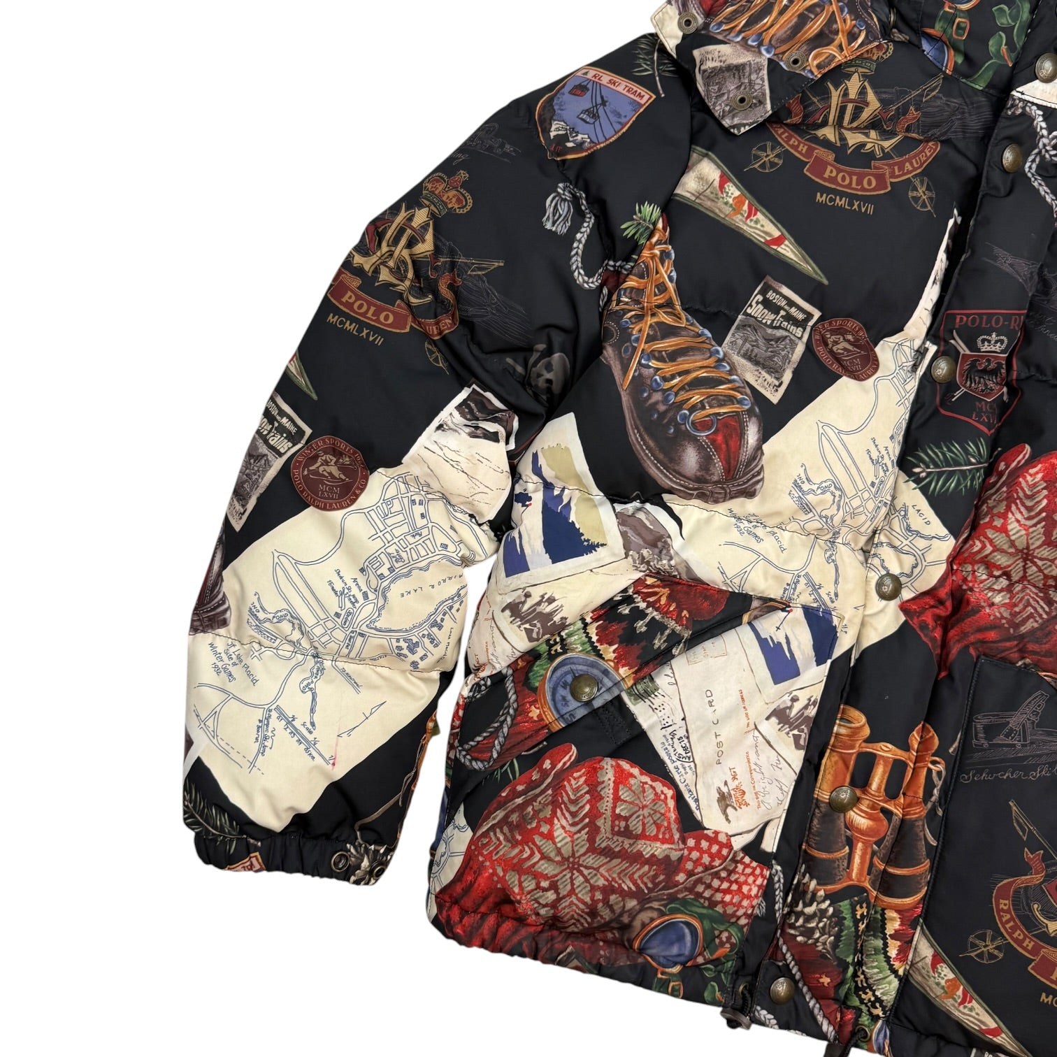 Polo Ralph Lauren Duck Down Graphic Puffer Jacket