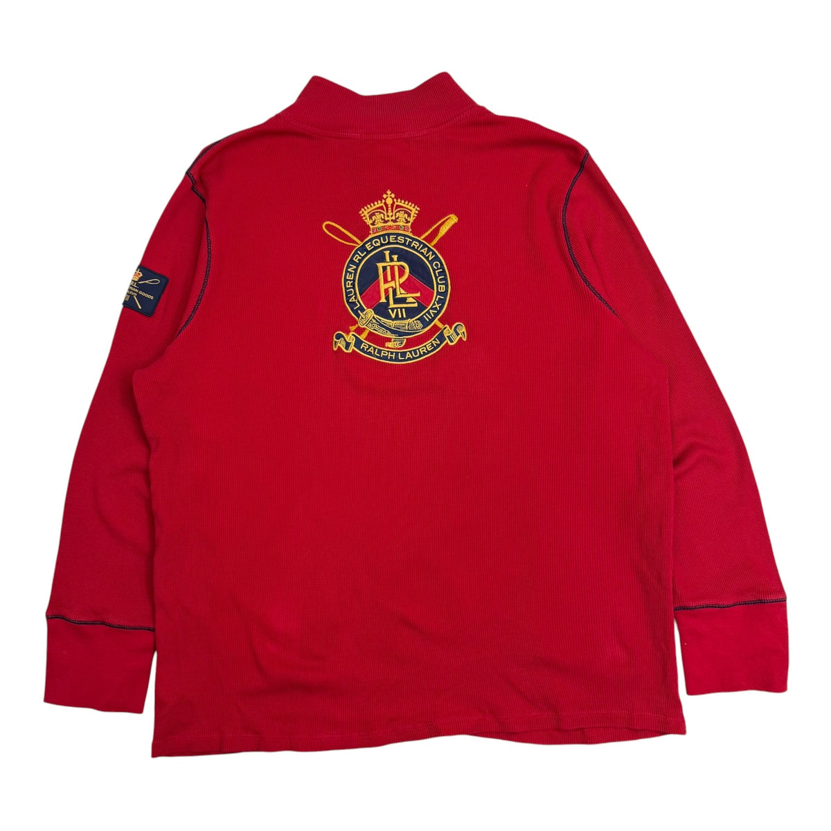 (W) Lauren Ralph Lauren Quarter Zip Sweater Red