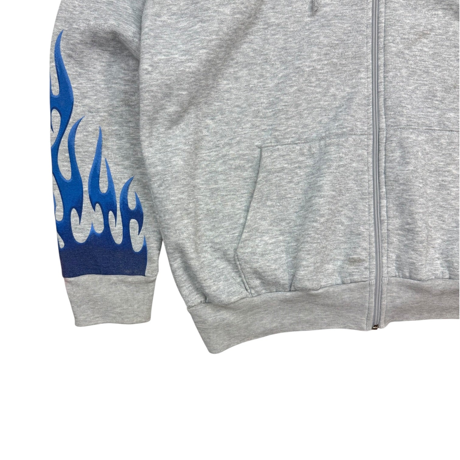Vintage Harley Davidson Of Prince George Flame Hoodie Grey