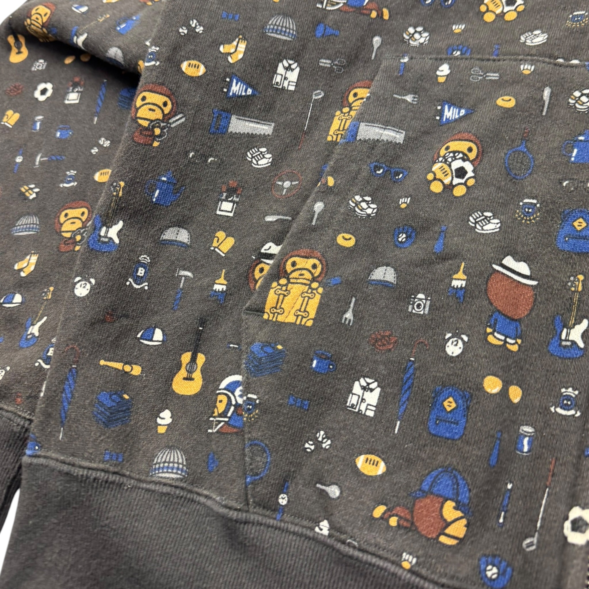 A Bathing Ape Baby Milo All Over Print Zip Up Hoodie