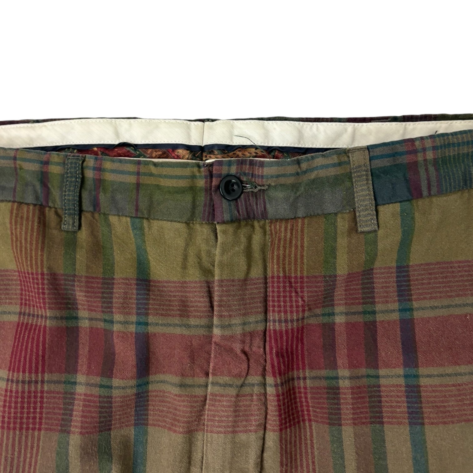 Vintage Polo Ralph Lauren Plaid Trouser Green