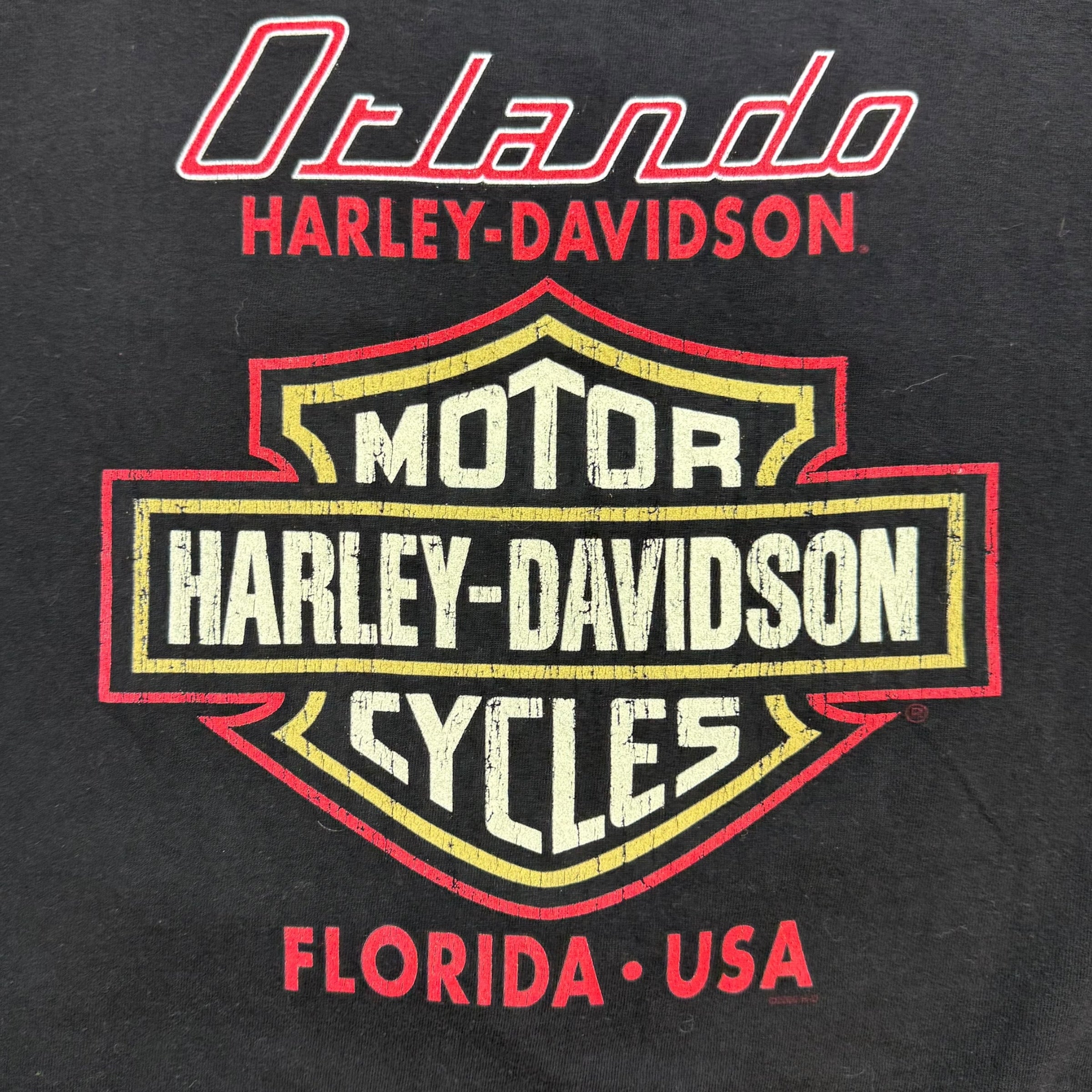 Vintage Harley Davidson Of Orlando Tee Black