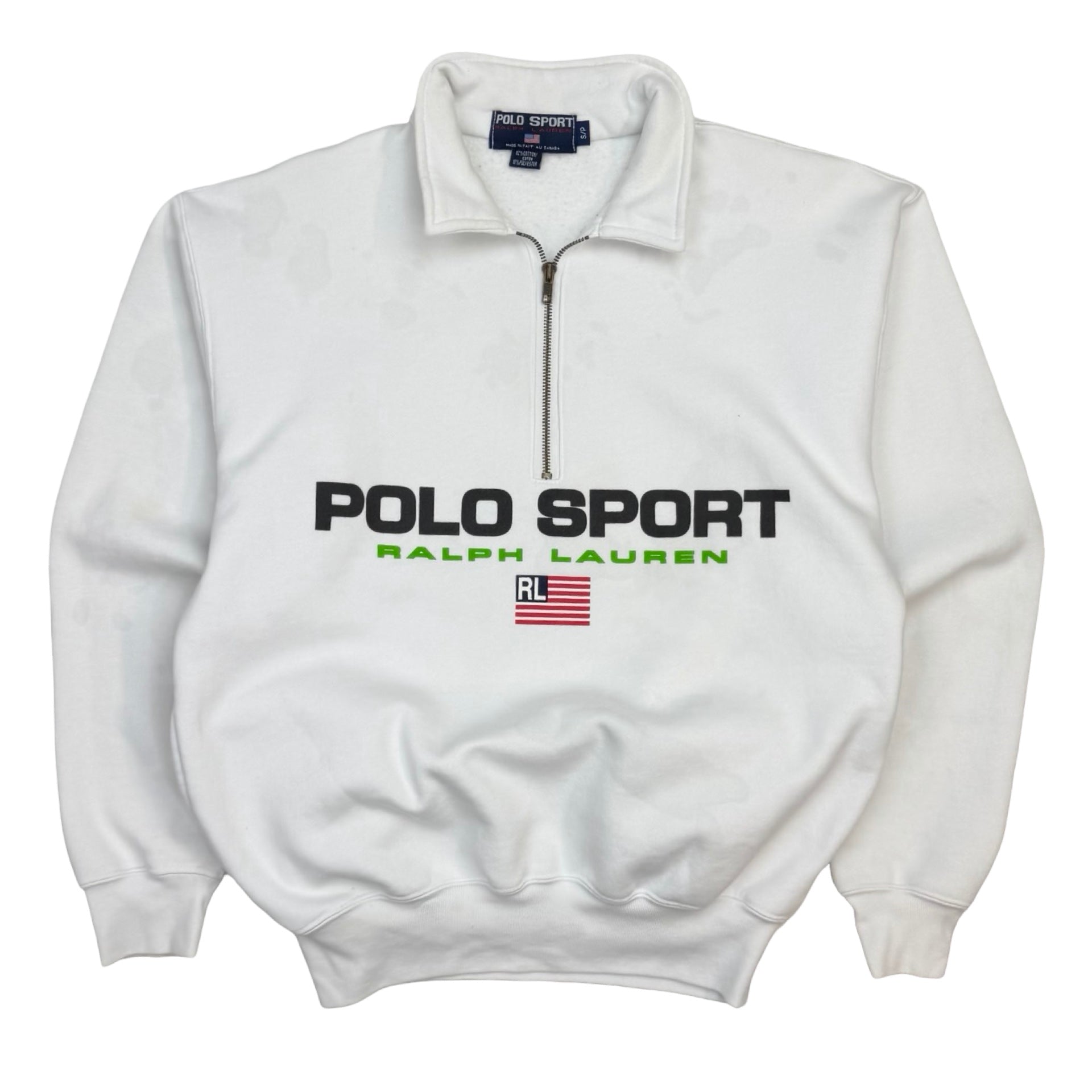 Vintage Polo Sport Ralph Lauren Quarter Zip White
