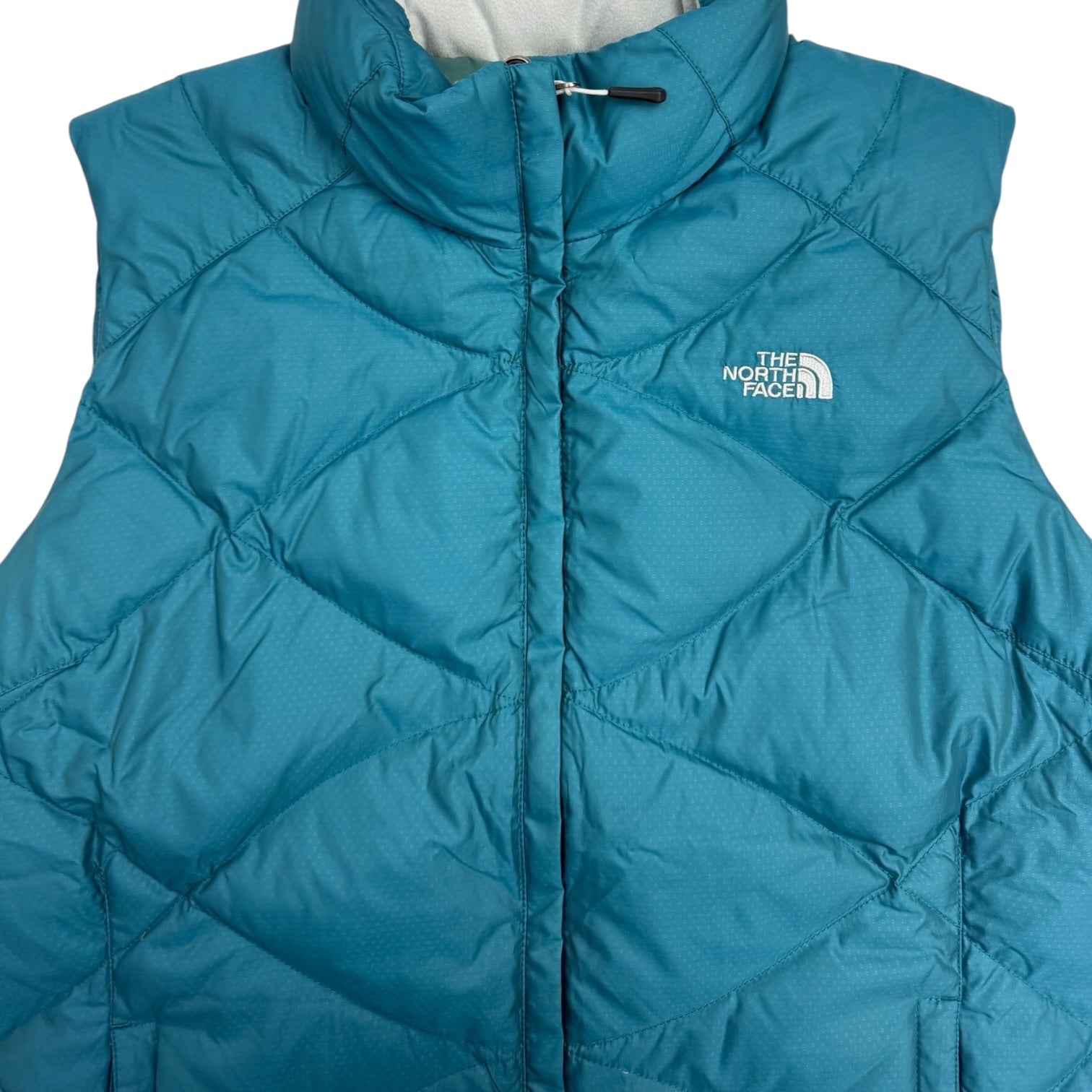 (W) Vintage The North Face 550 Fill Down Vest Blue
