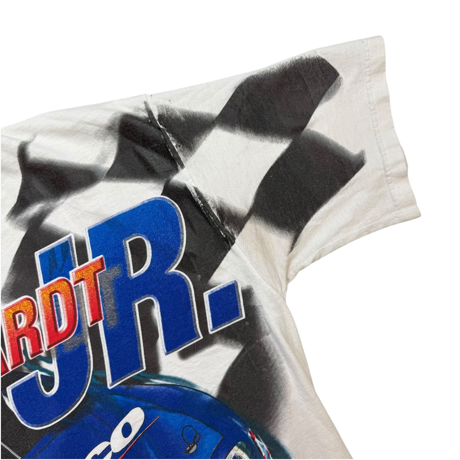 Vintage NASCAR Dale Earnhardt AOP Tee White