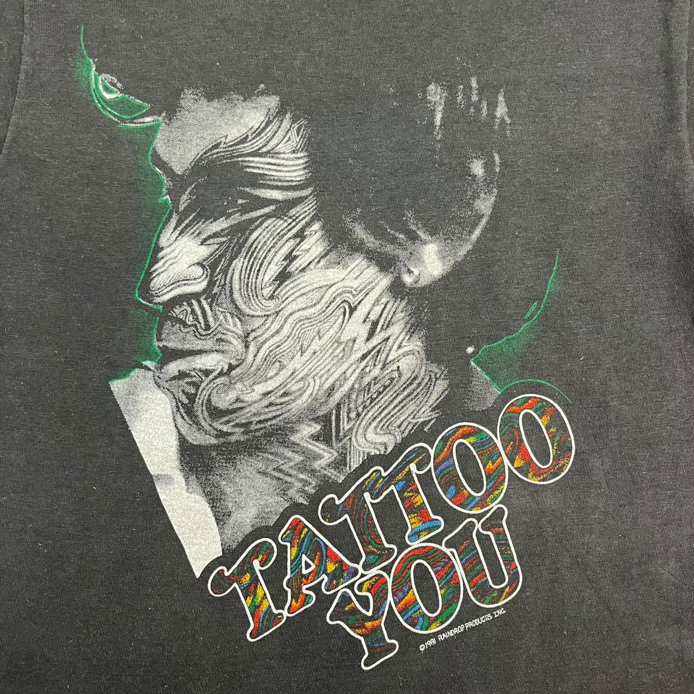 1981 The Rolling Stones Tattoo You Tee Faded Black