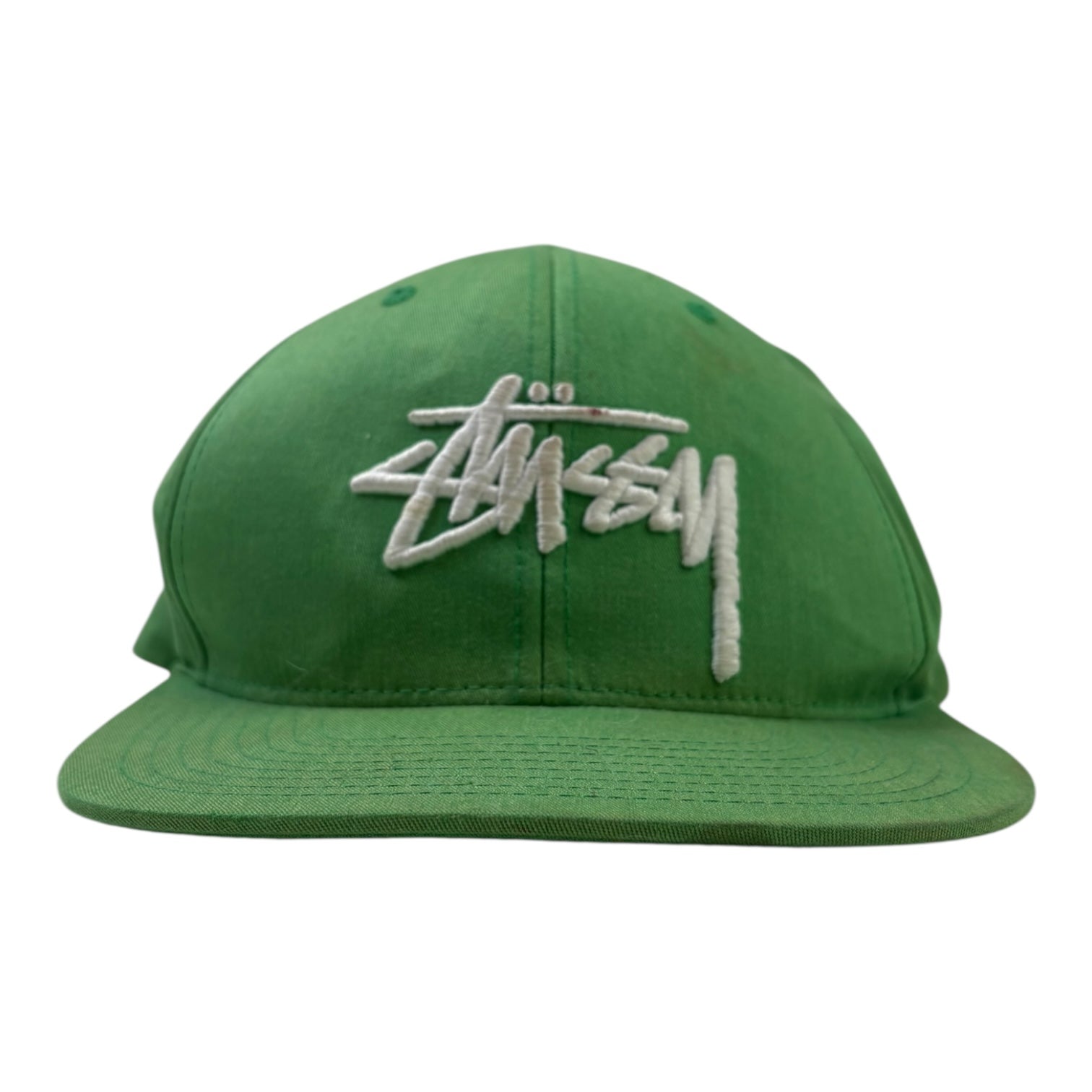 Stussy Stock Logo SnapBack Hat Green