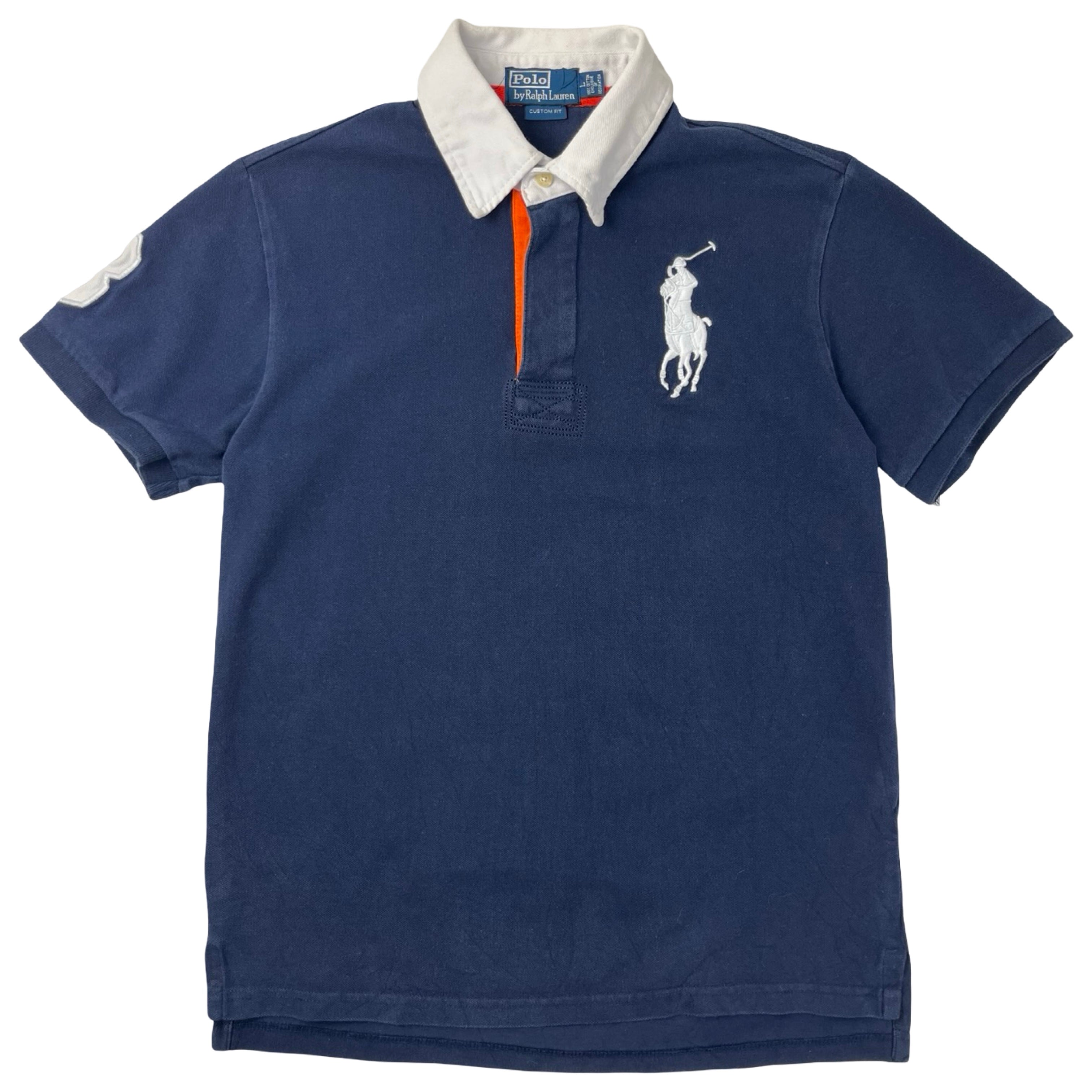 Vintage Polo Ralph Lauren Big Pony Polo Navy/White