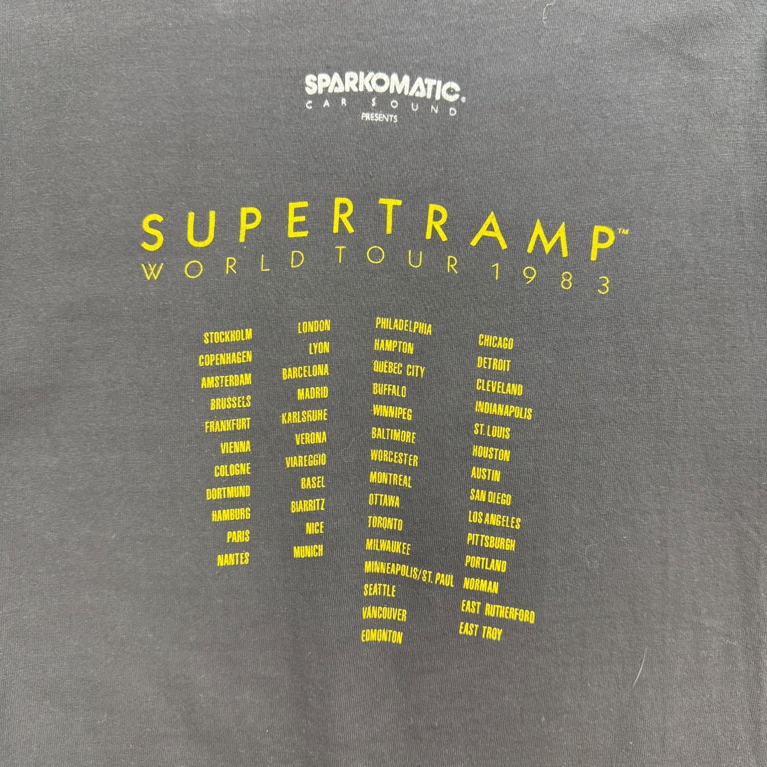 1983 Supertramp World Tour Tee Navy Blue